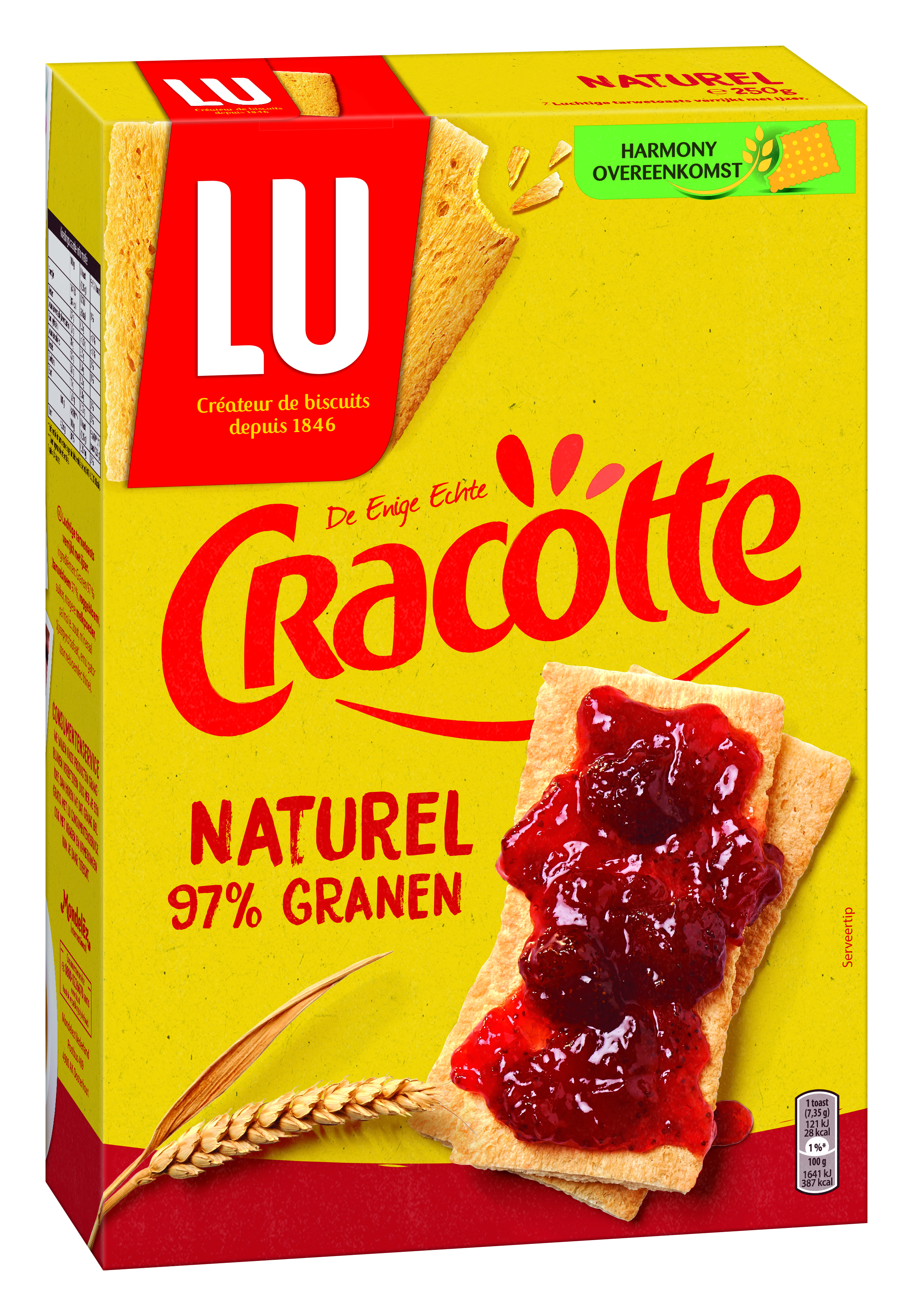 12940 Cracottes toast naturel recht 12x250gr