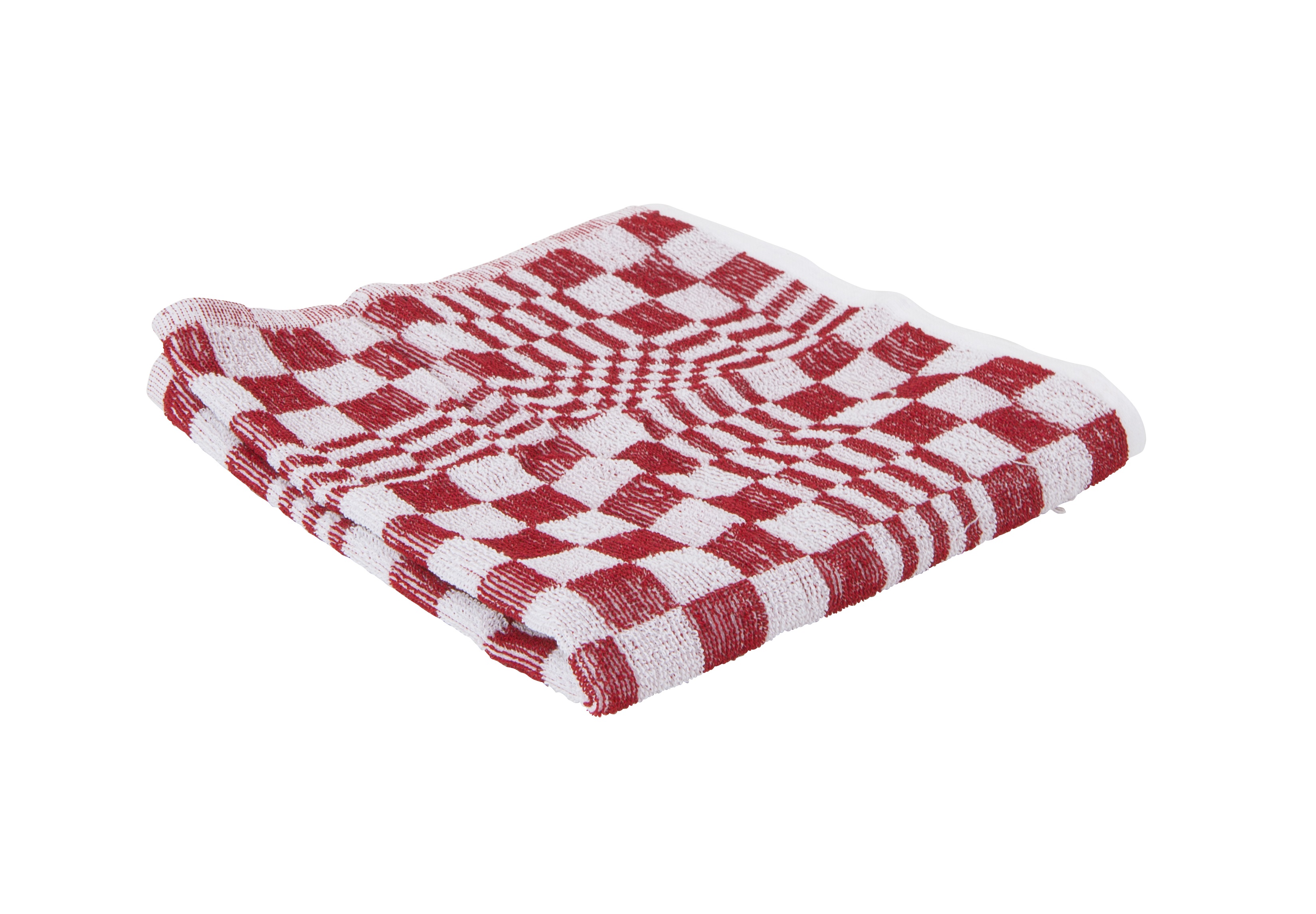 12996 Handdoek volendam rood 100% katoen 1x3 st