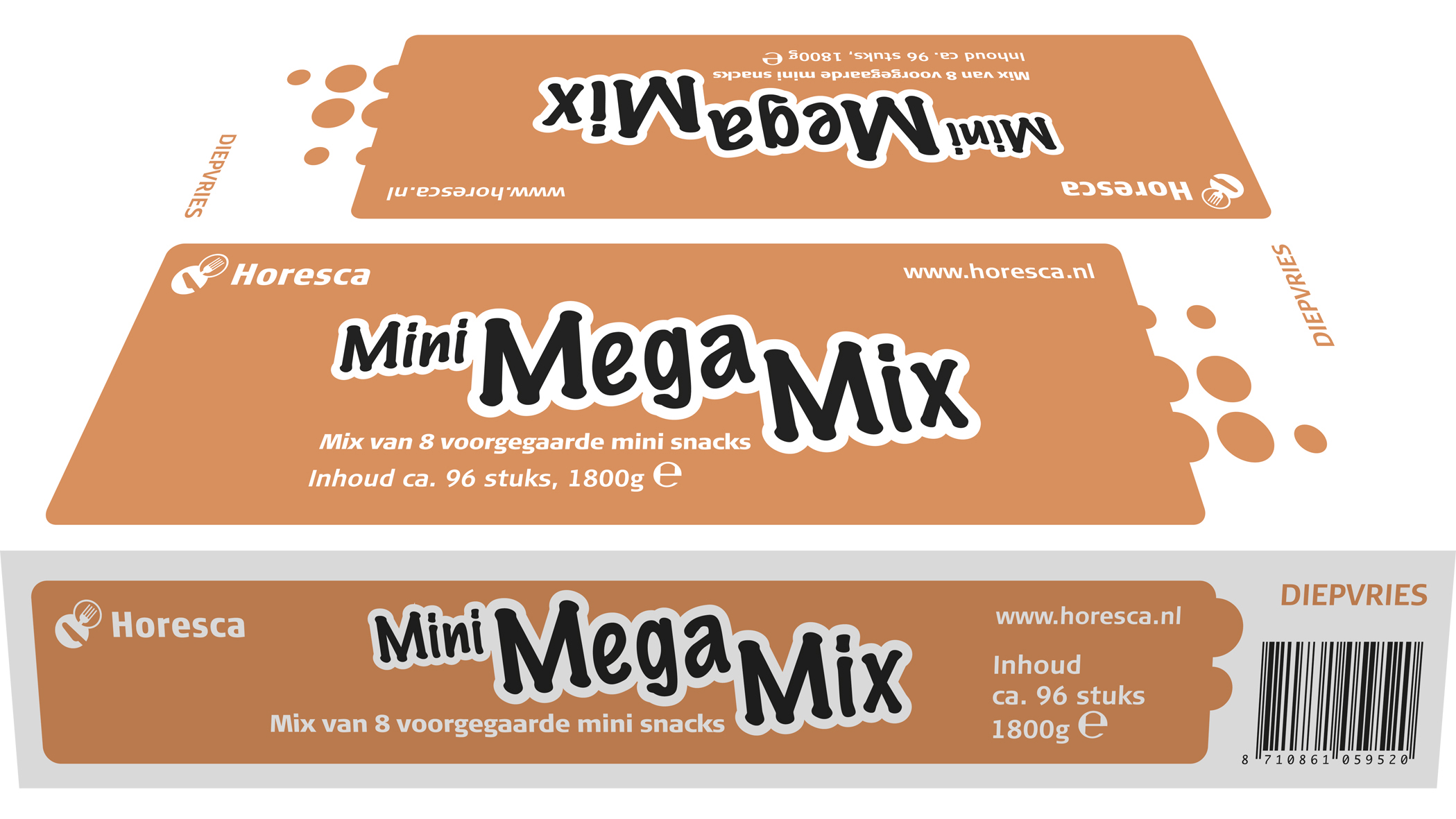 16050 Mini megasnack mix 96x20 gram