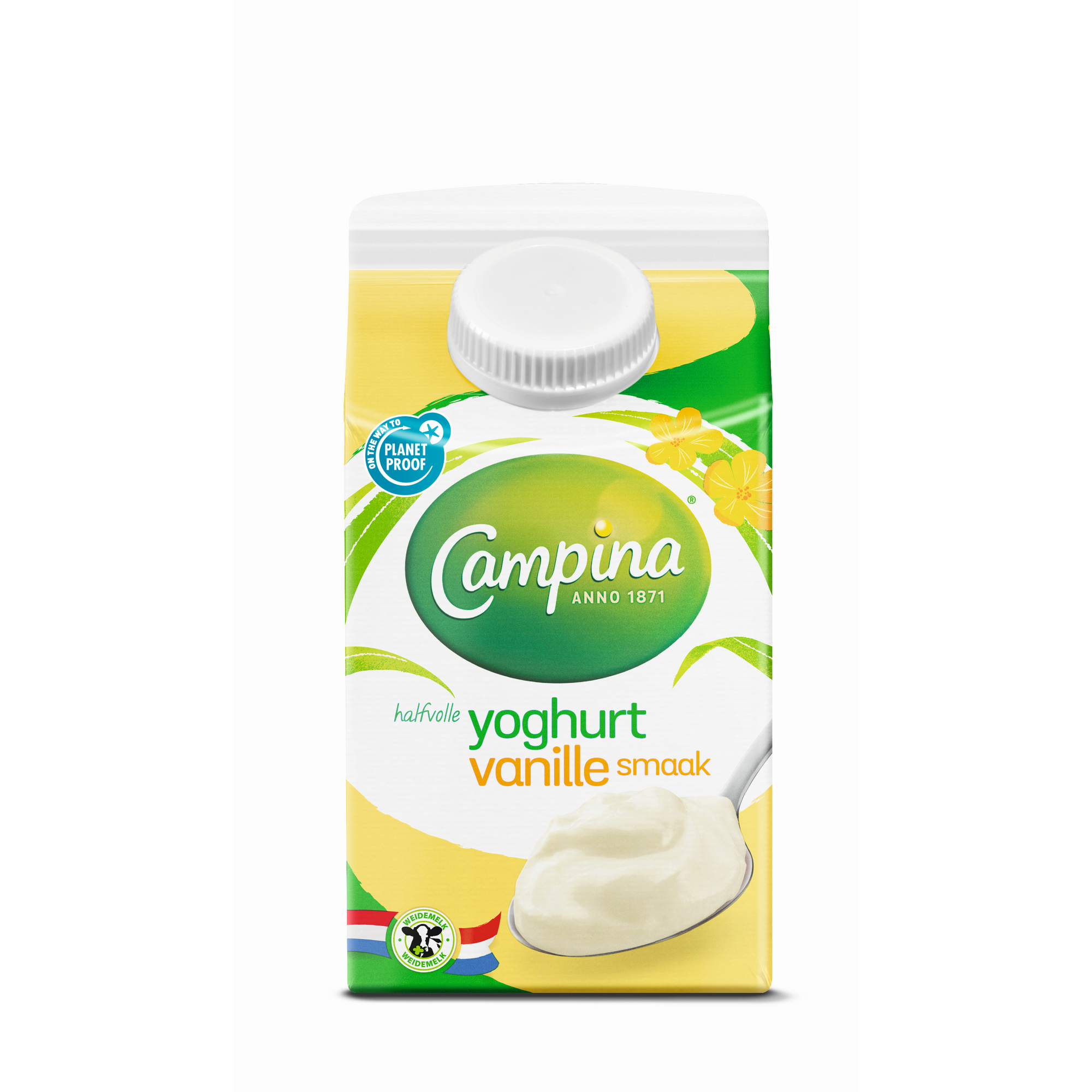 18159 Halfvolle vanille yoghurt 6x0,50 liter