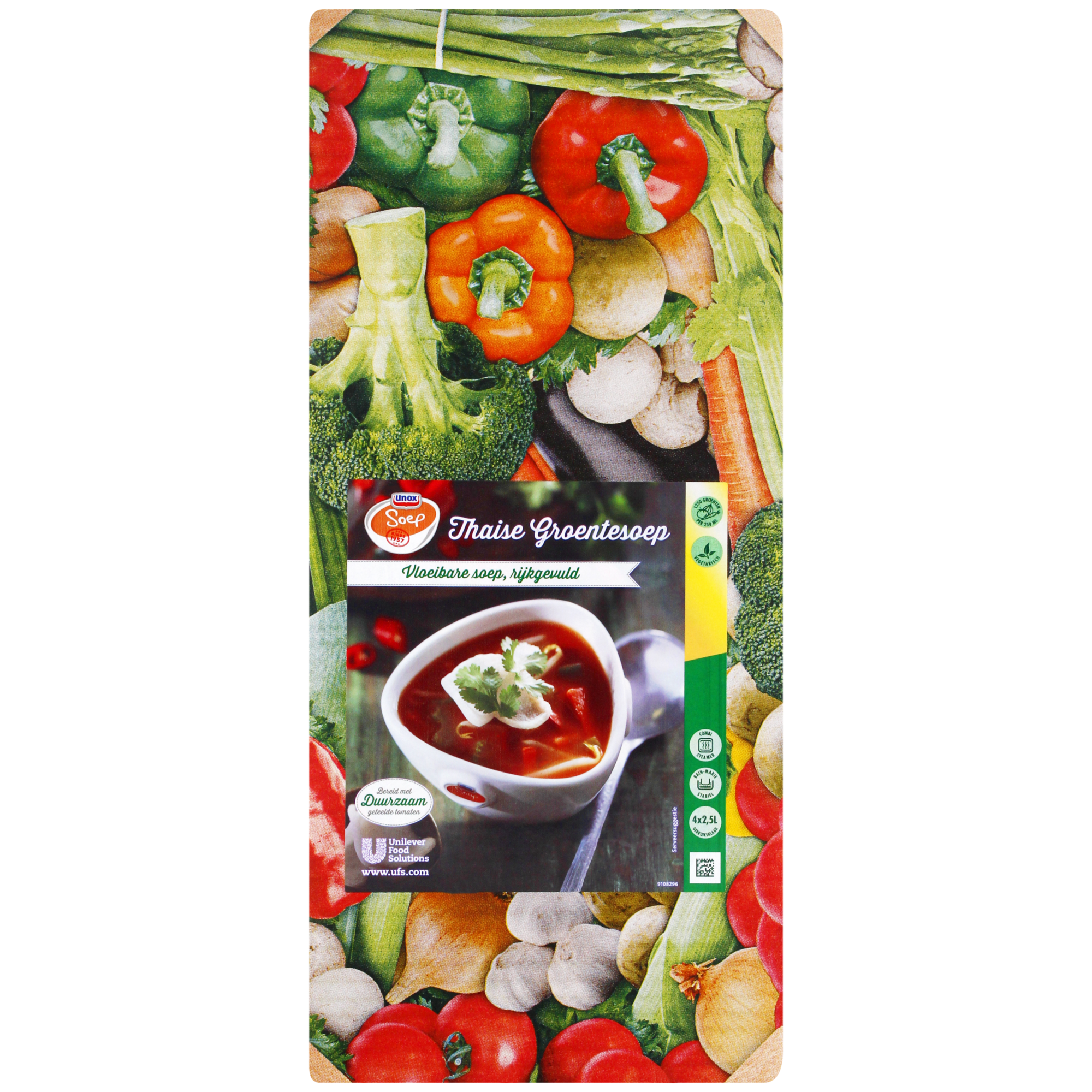 18627 Soup factory thaise groentesoep 4x2,50 ltr