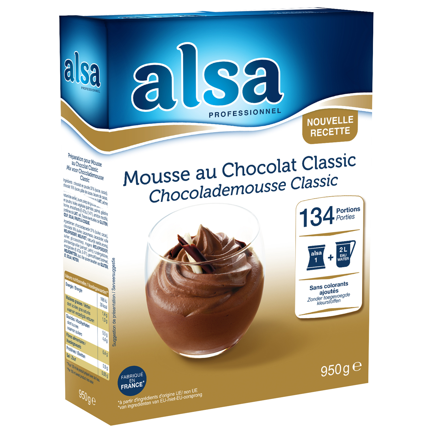 2123 Alsa chocolademousse classic 1x950 gr