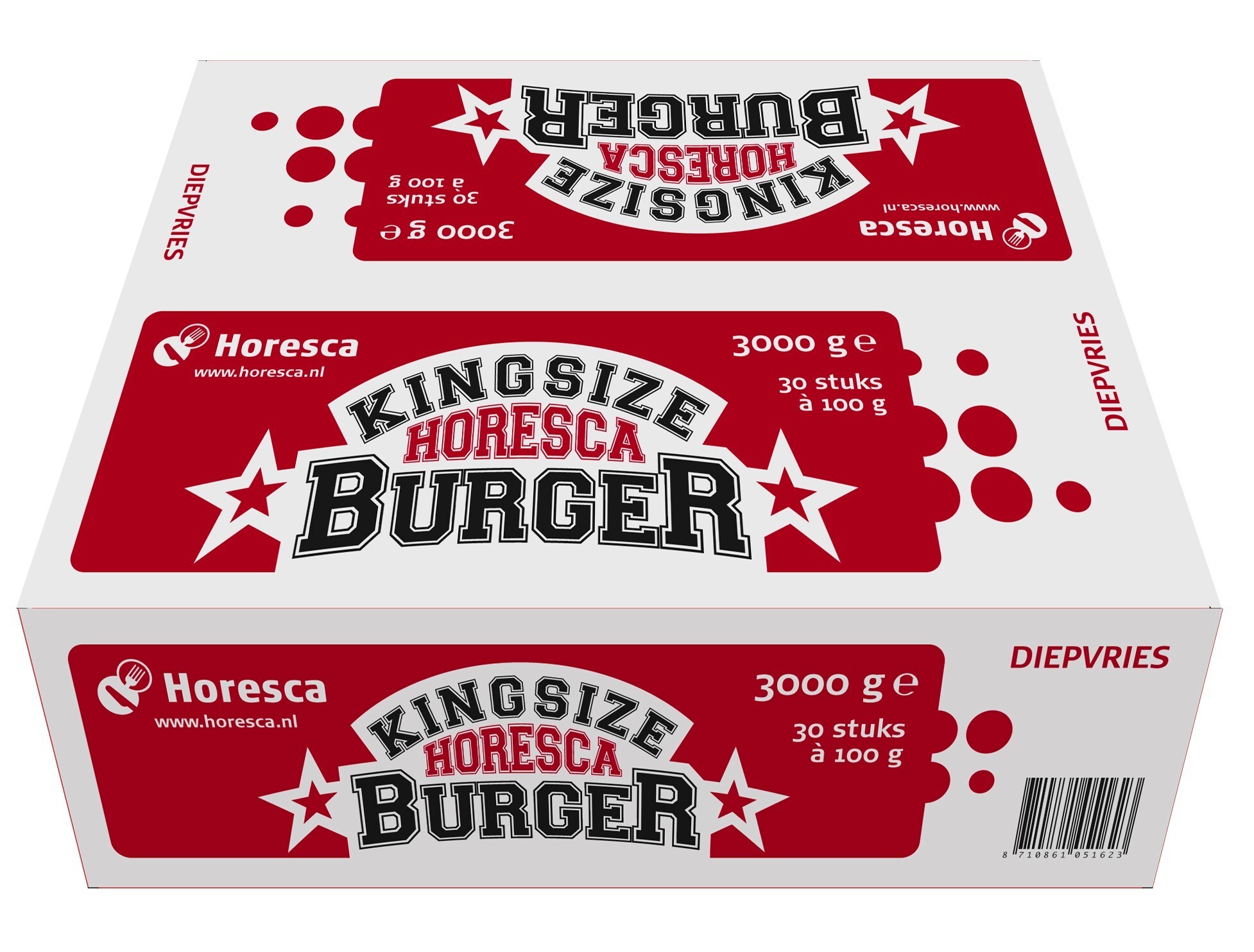 21316 Hamburger king size 30x100 gr