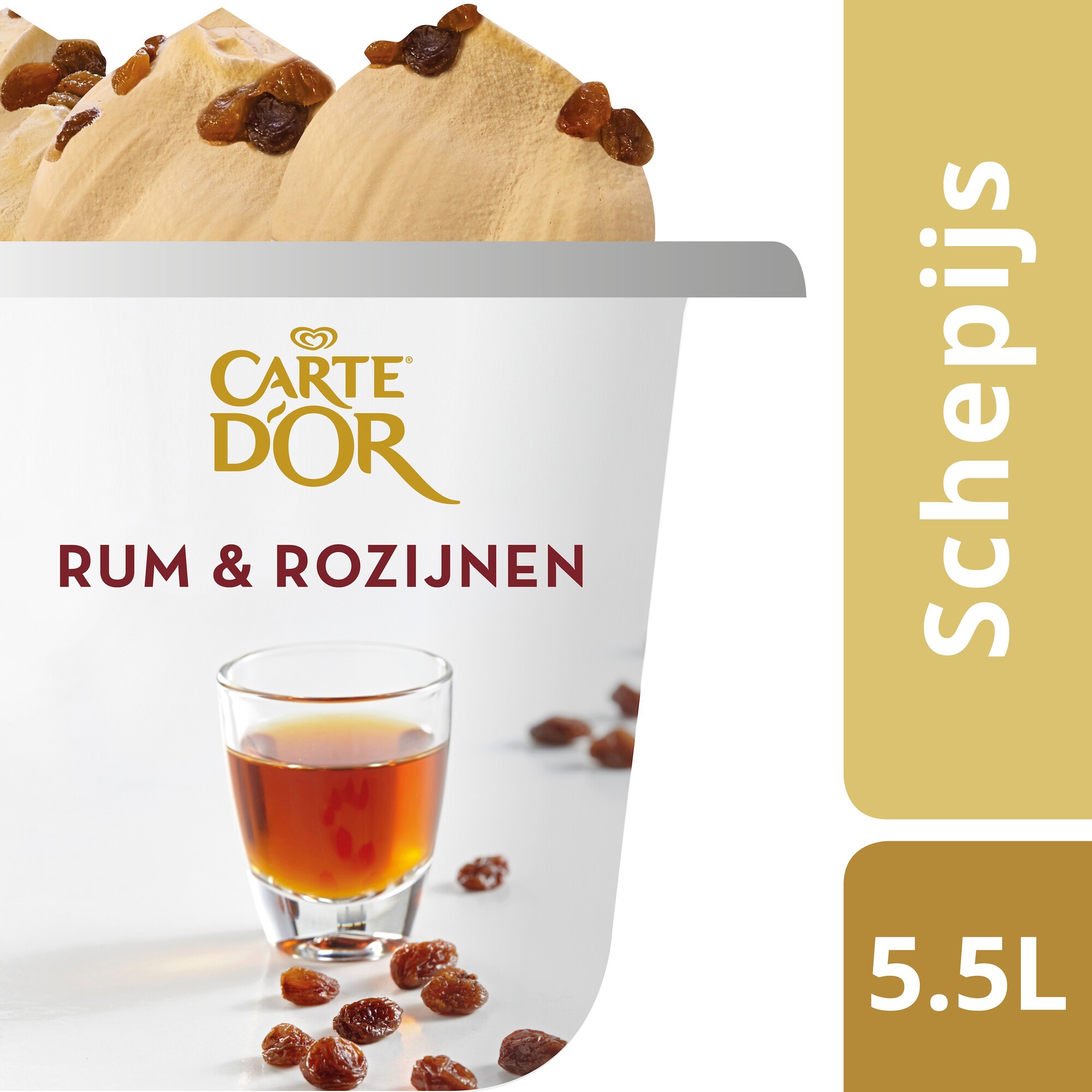 31231 Rum rozijnen roomijs 5,5ltr