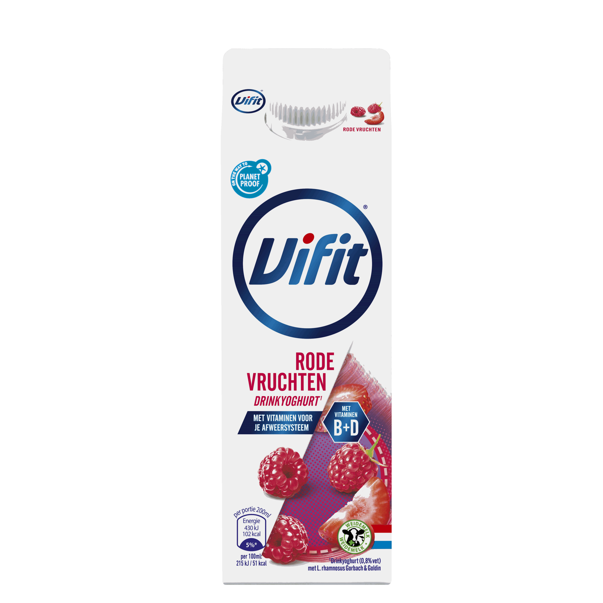 31436 Vifit vitamel drink rode vruchten 6x500 ml