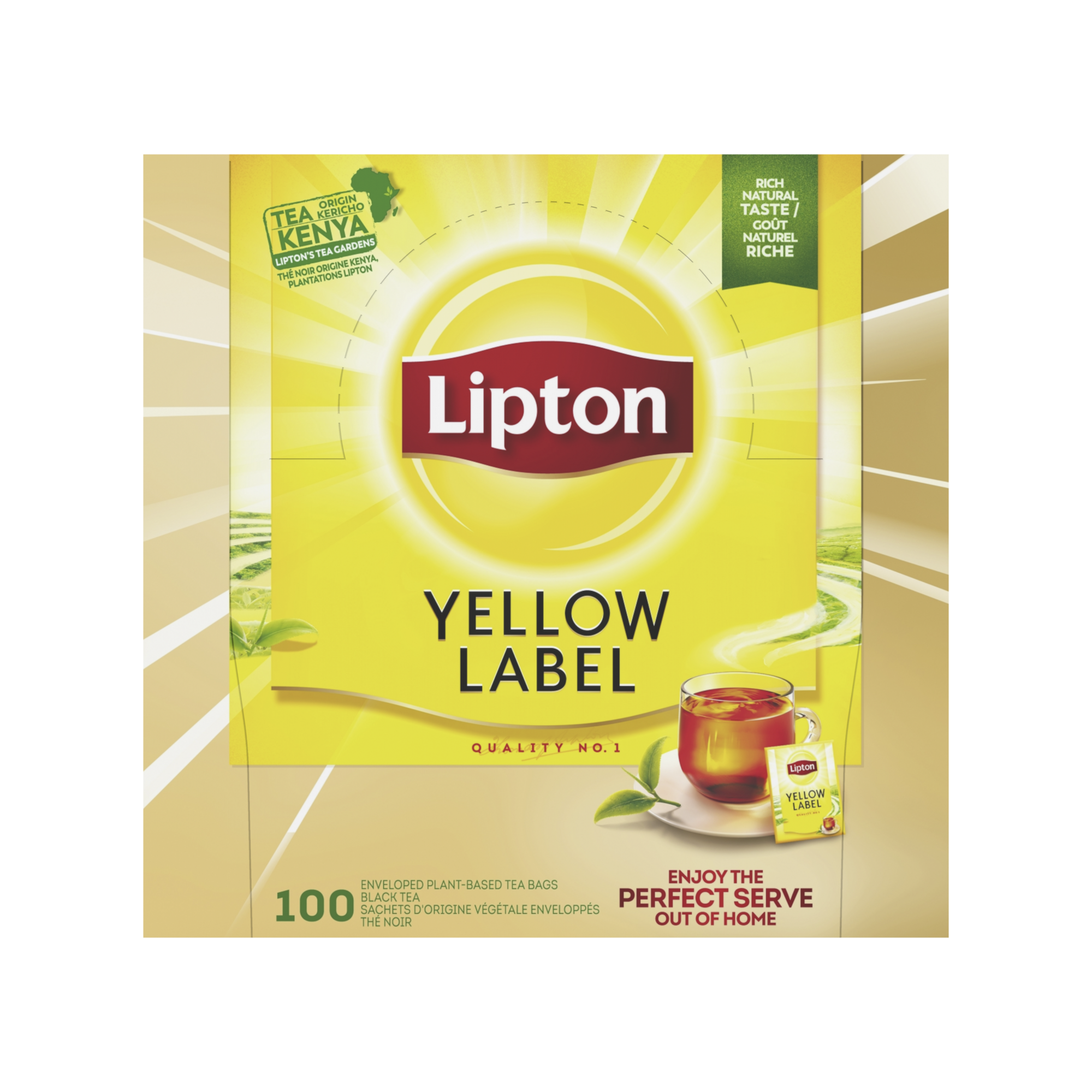 3163 Lipton feel good selection yellow label thee 100x2 gr