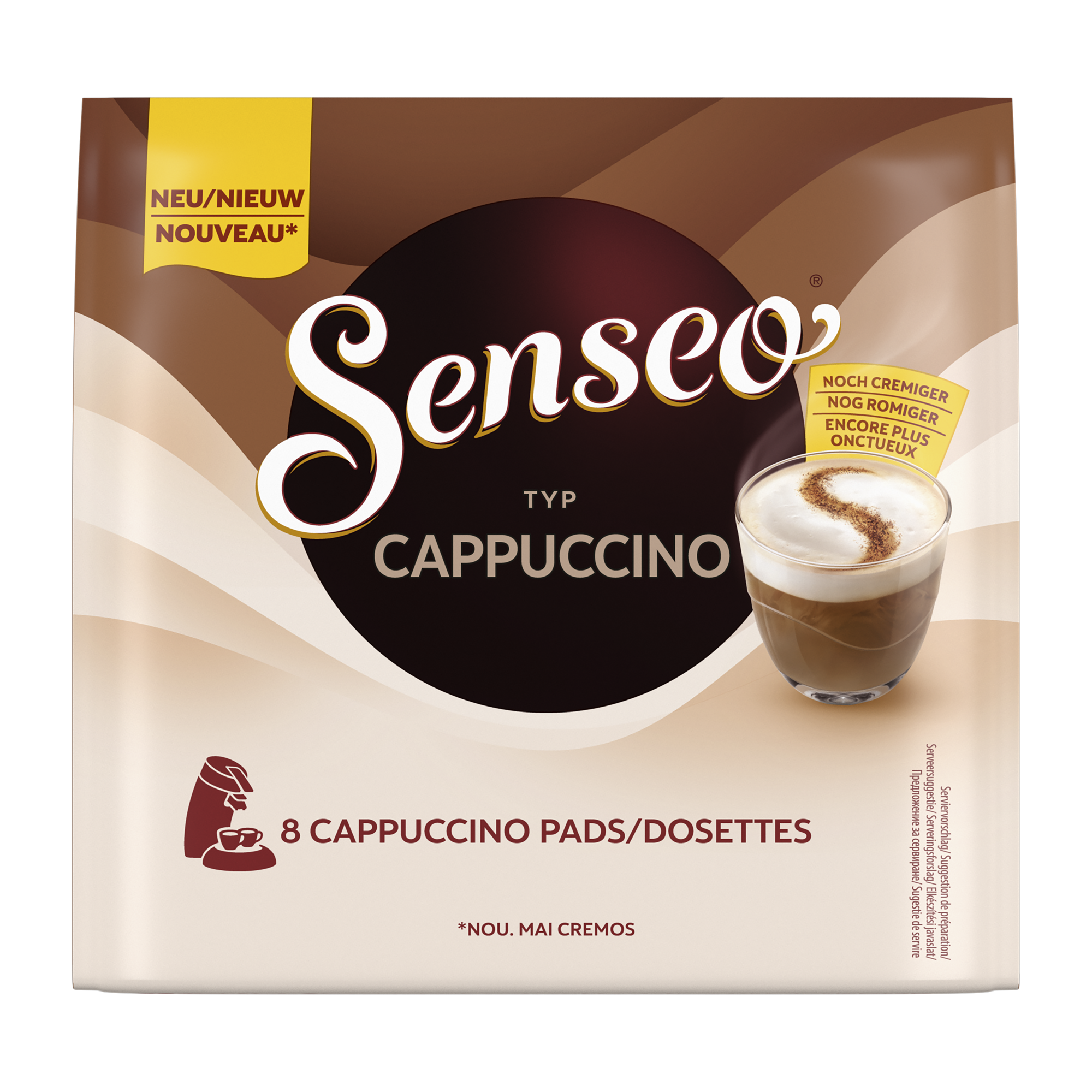 35055 Koffie senseo cappuccino 10x8 st