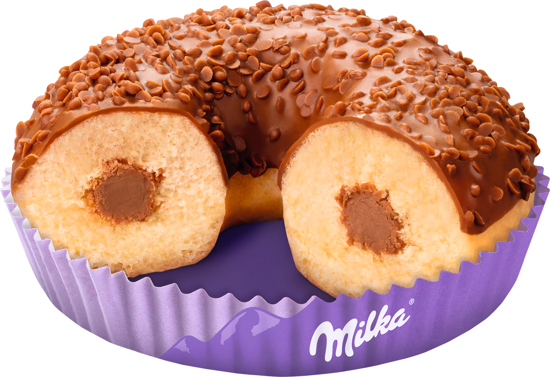 35789 Donut gevuld milka 48x65 gr