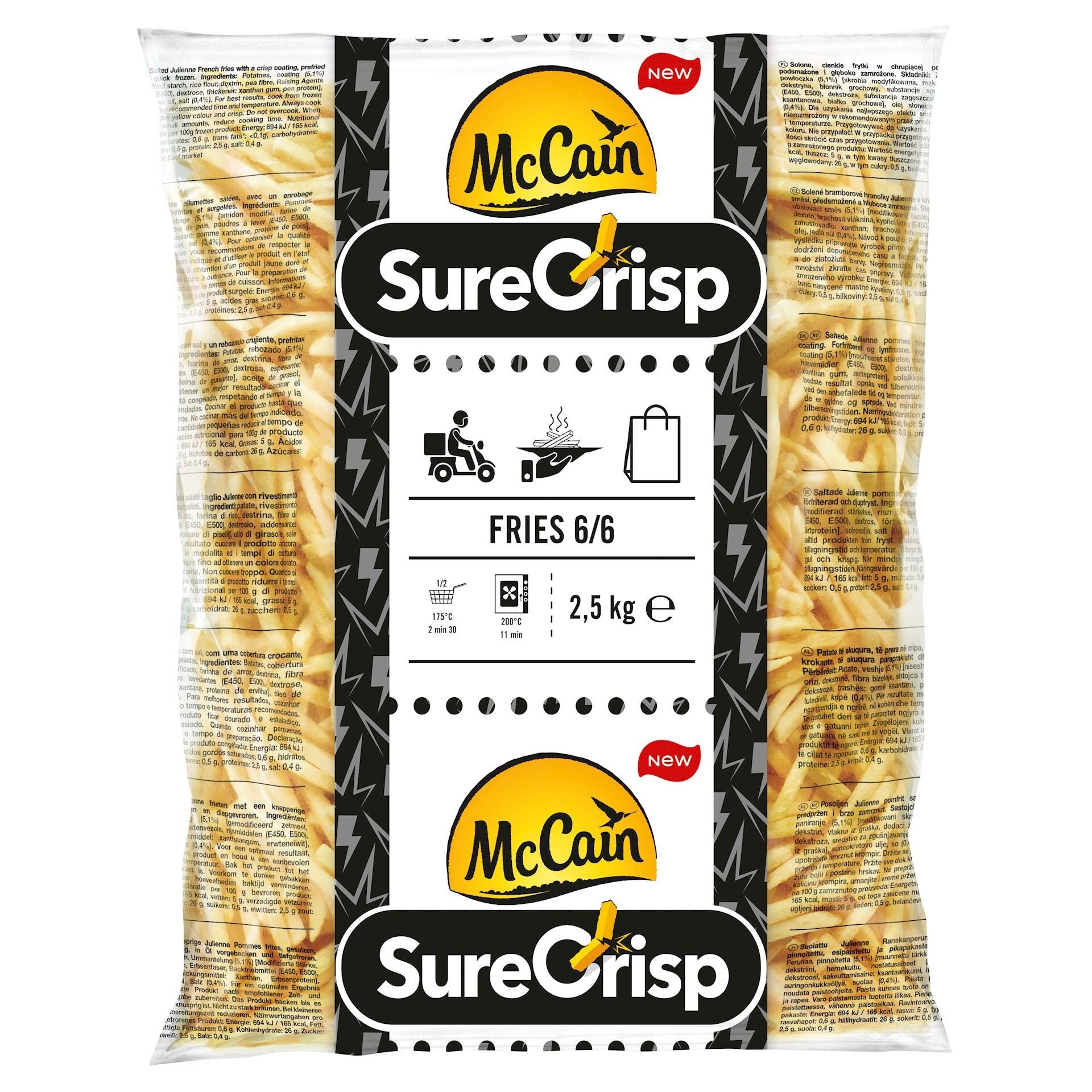 38286 SureCrisp frites fry'n dip 5x2,50 kg