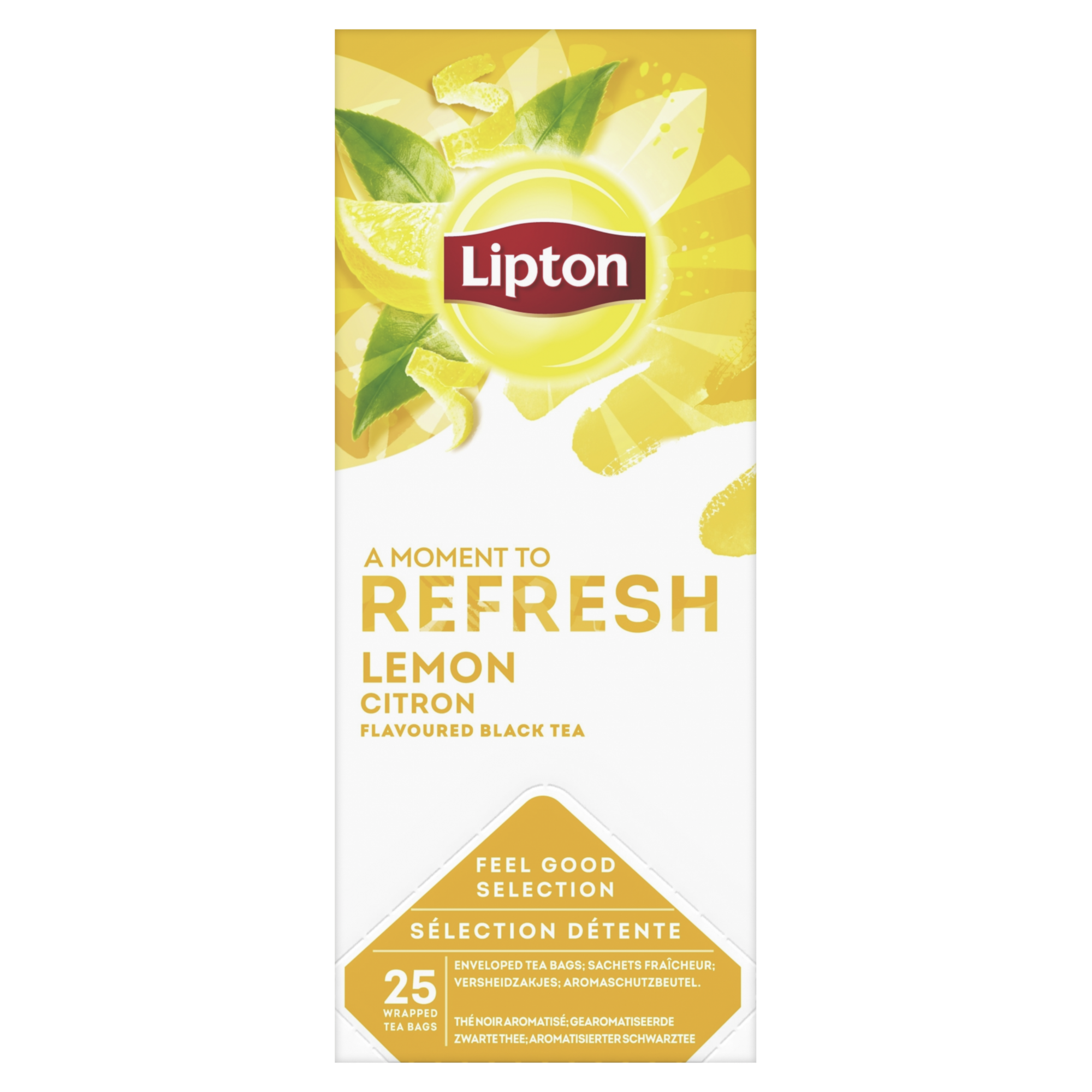 40583 Lipton feel good selection zwarte thee citroen 6x25 st