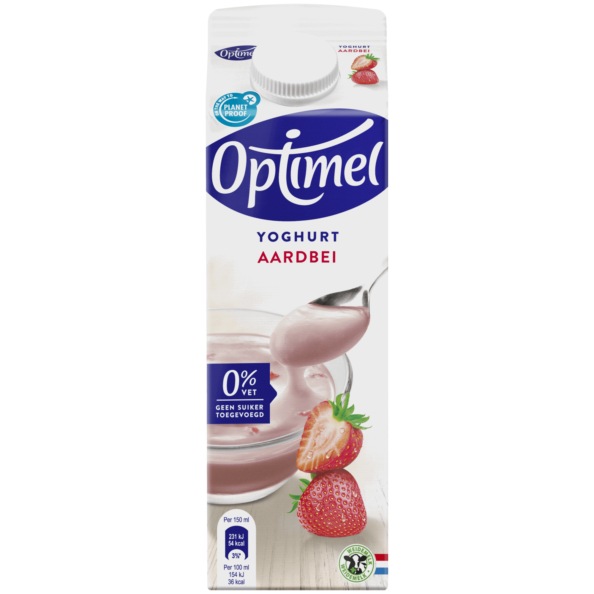 44526 Optimel yoghurt aardbei 1 liter