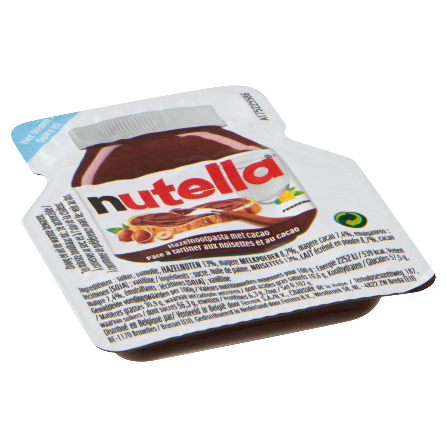 45446 Nutella hazelnootpasta cups 120x15gr