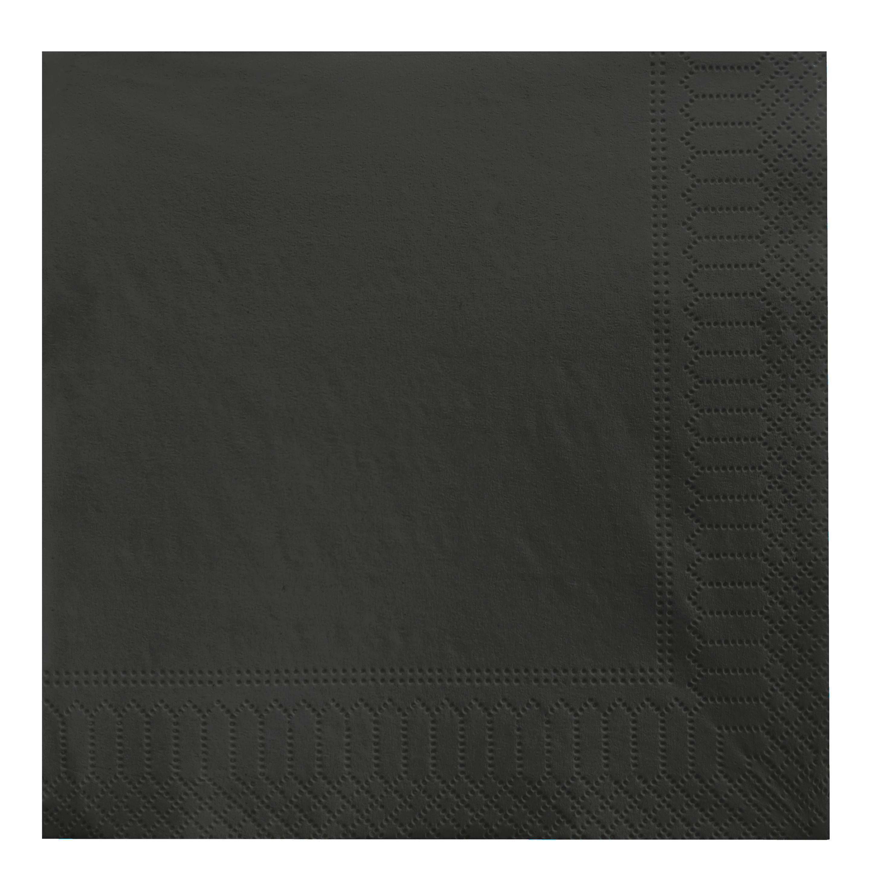 47142 Servet zwart 2-laags 33 cm 100 stuks