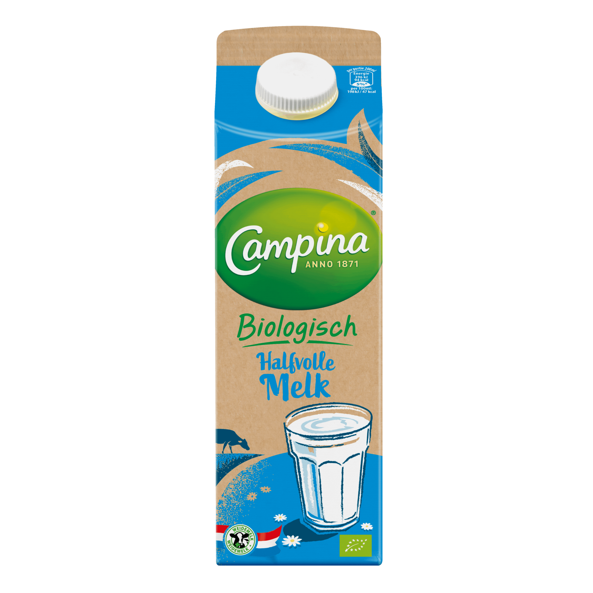 47382 Biologische boerenlandhalfvolle melk 6x1 ltr