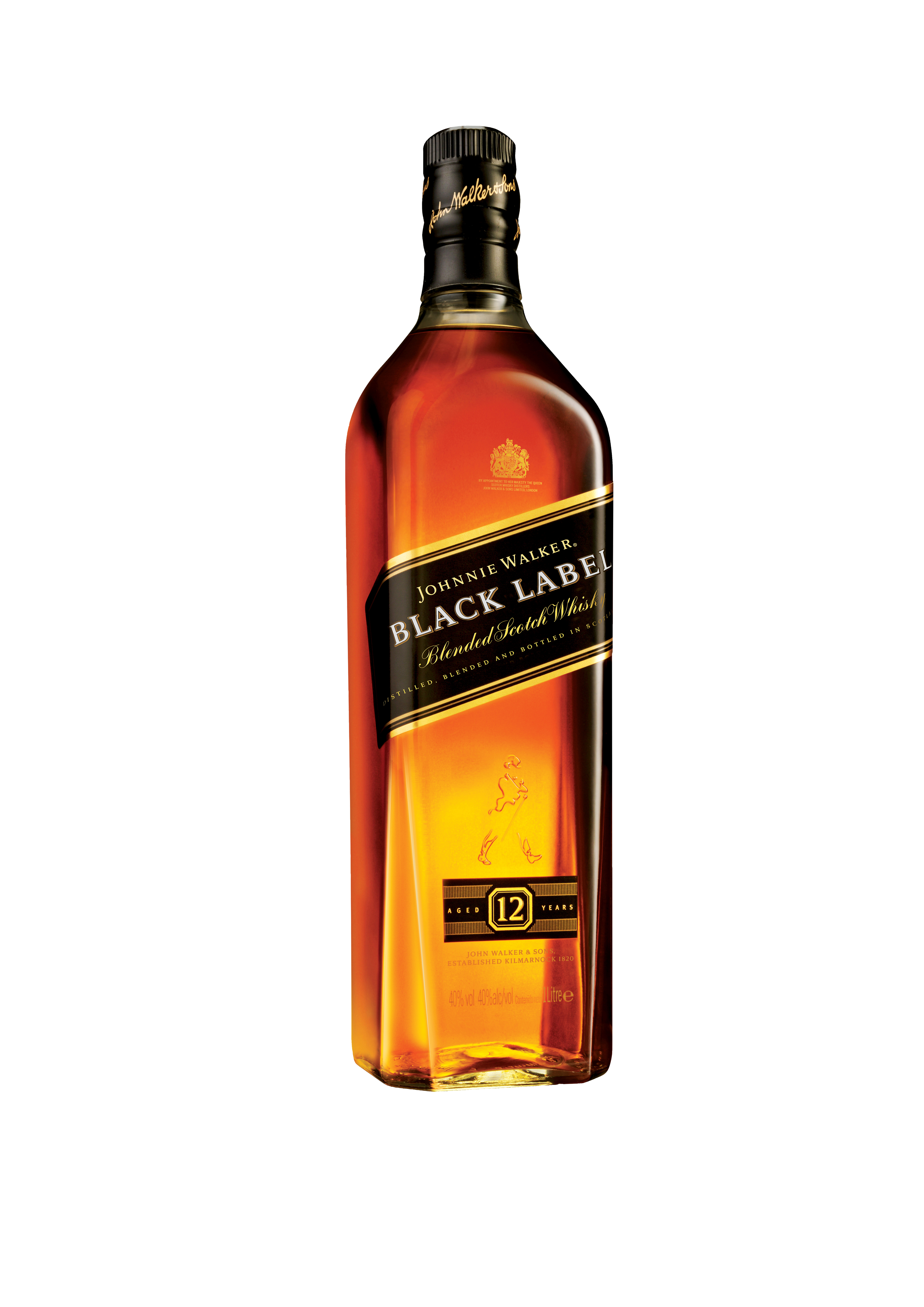 47455 Johnnie Walker  whisky black label 1ltr.