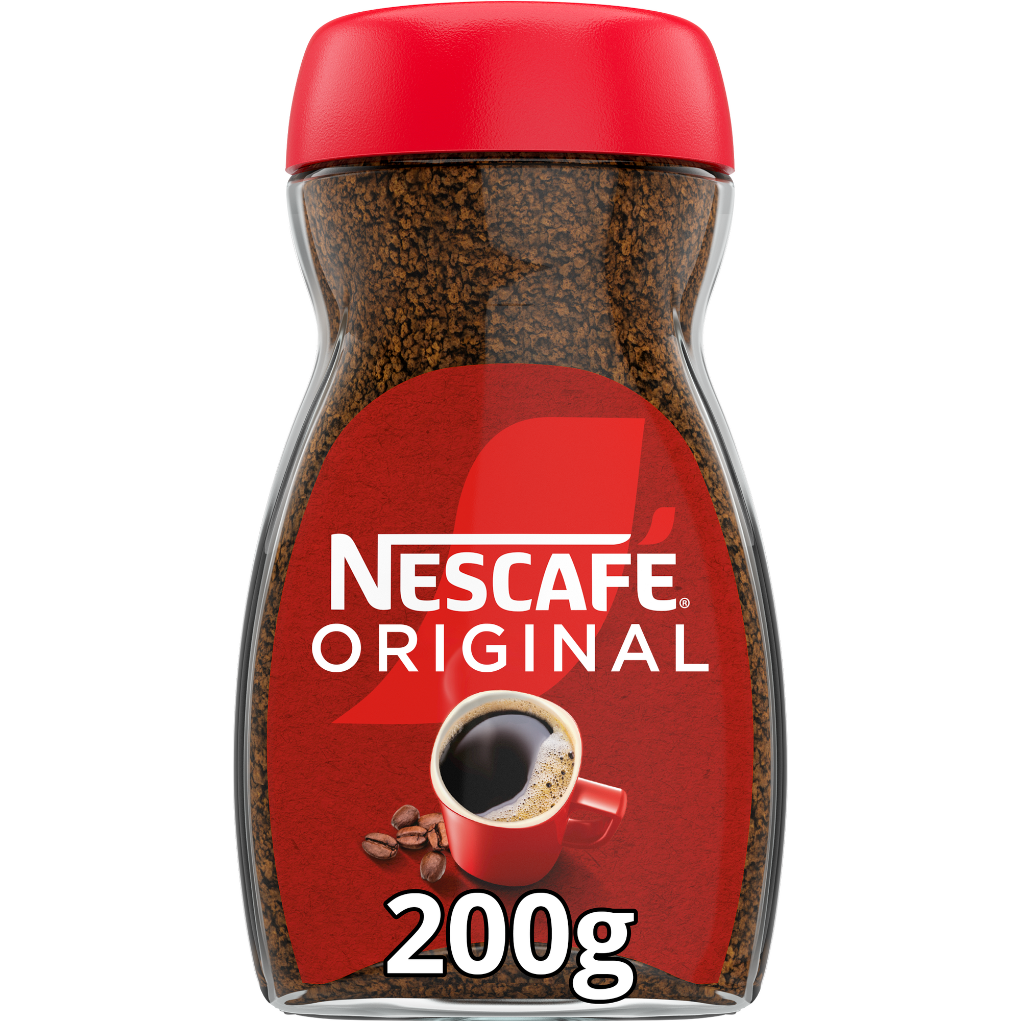 47937 Oploskoffie cafe rood pot 6x200gr