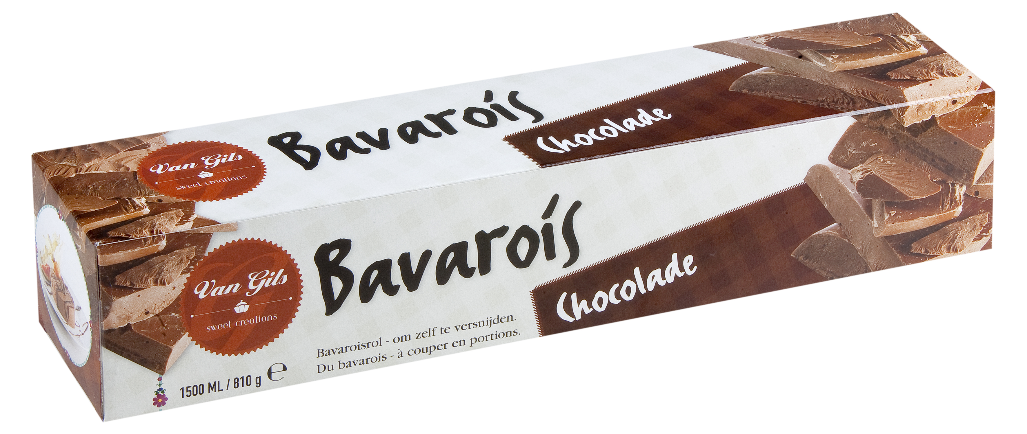 48183 Bavarois rol chocolade 6x1,50 kg