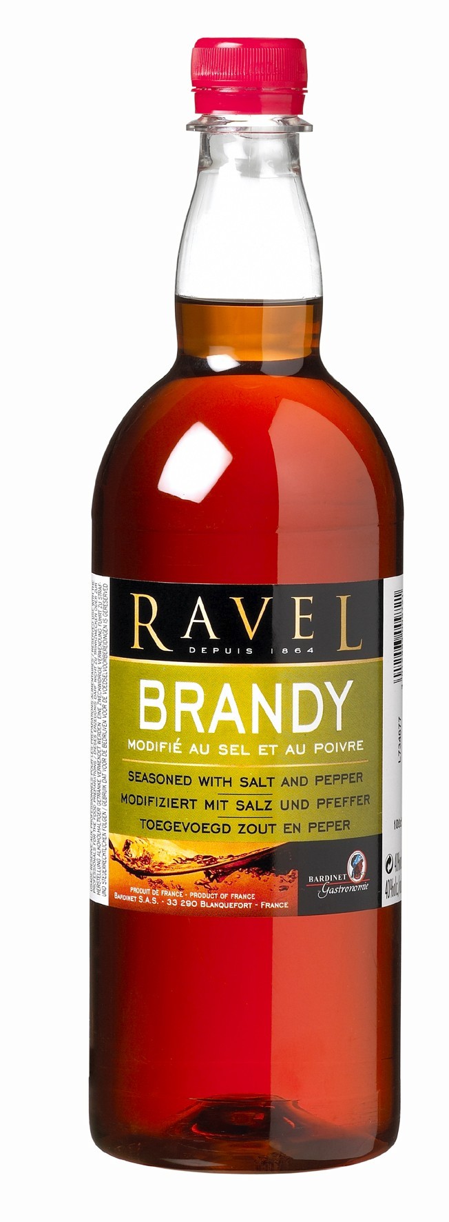 48673 Ravel brandy pet fles 6x1 liter
