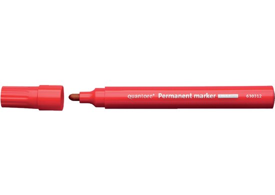 48878 Viltstift marker rood 3mm. 1x10 st