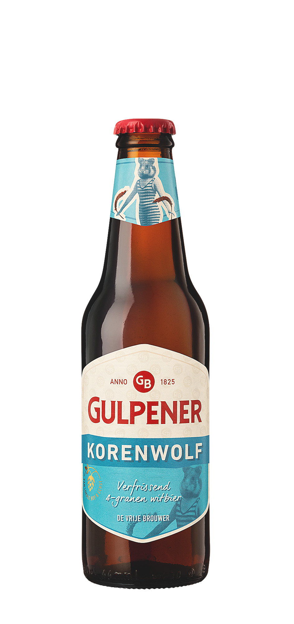 49527 Gulpener korenwolf bier fles 24x30 cl