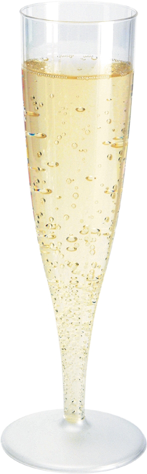 49857 Champagne glazen plastic 13,5cl. 10x10 st