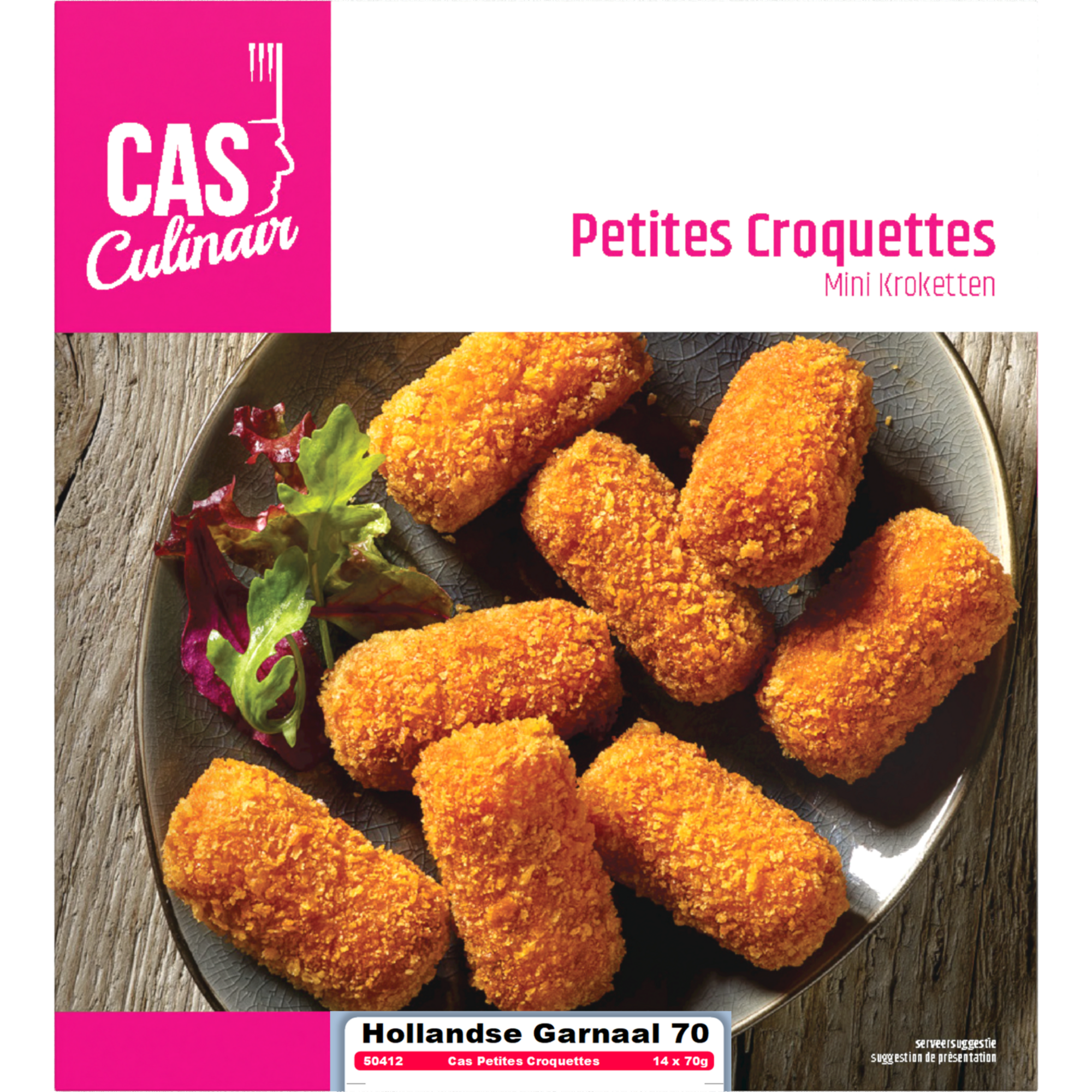 50970 Hollandse garnalenkroketten petit