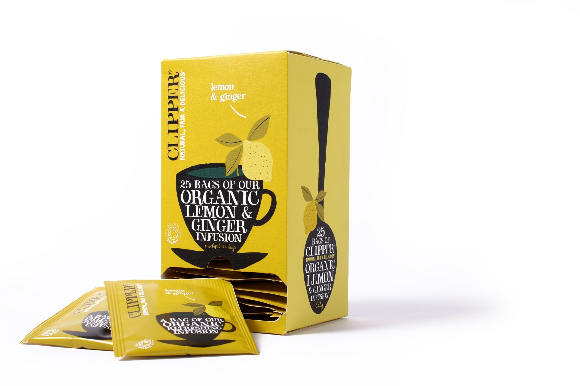 51179 Infusion lemon & ginger fairtrade thee 6x25 st