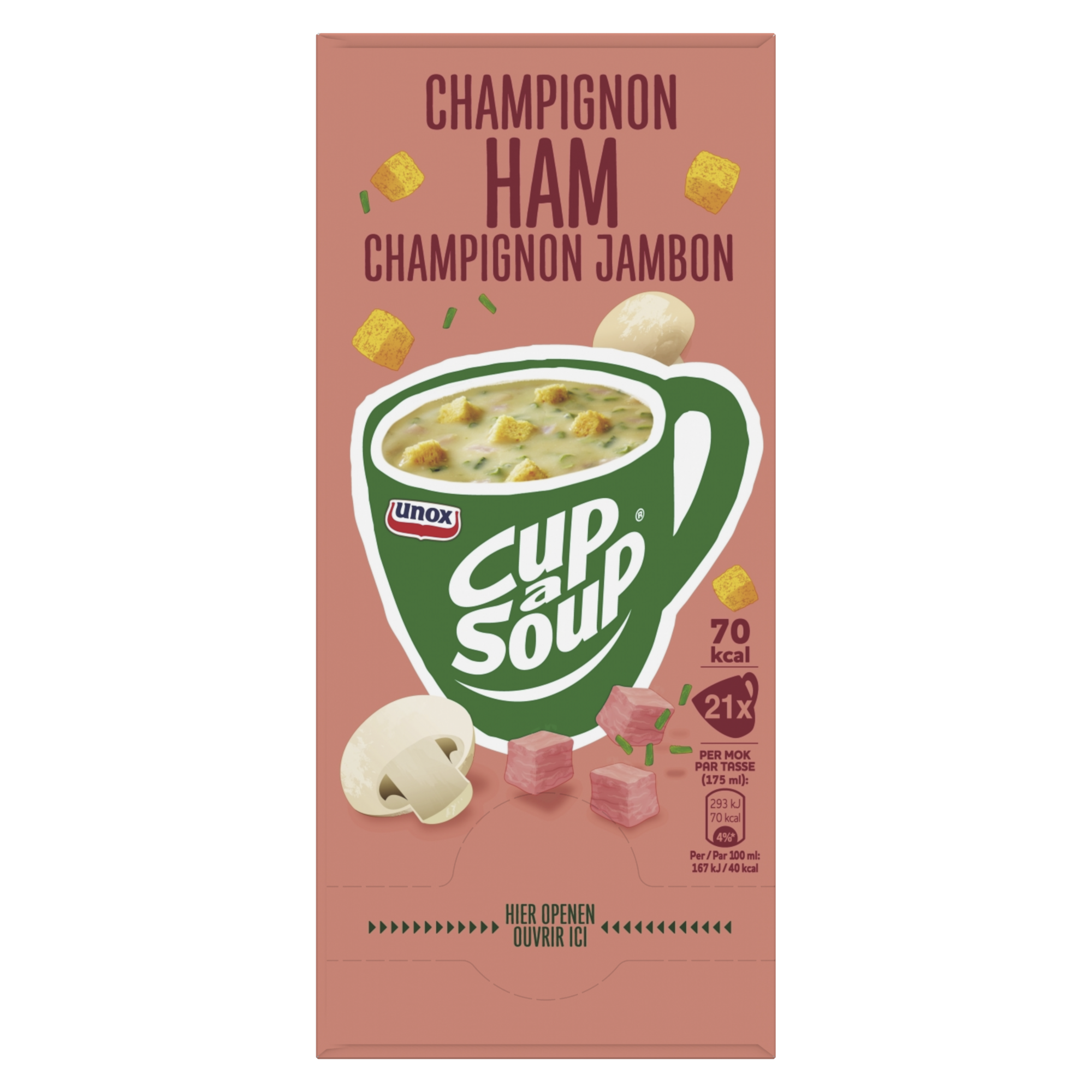 51488 Champignon/ham cup-a-soup 21x175 ml