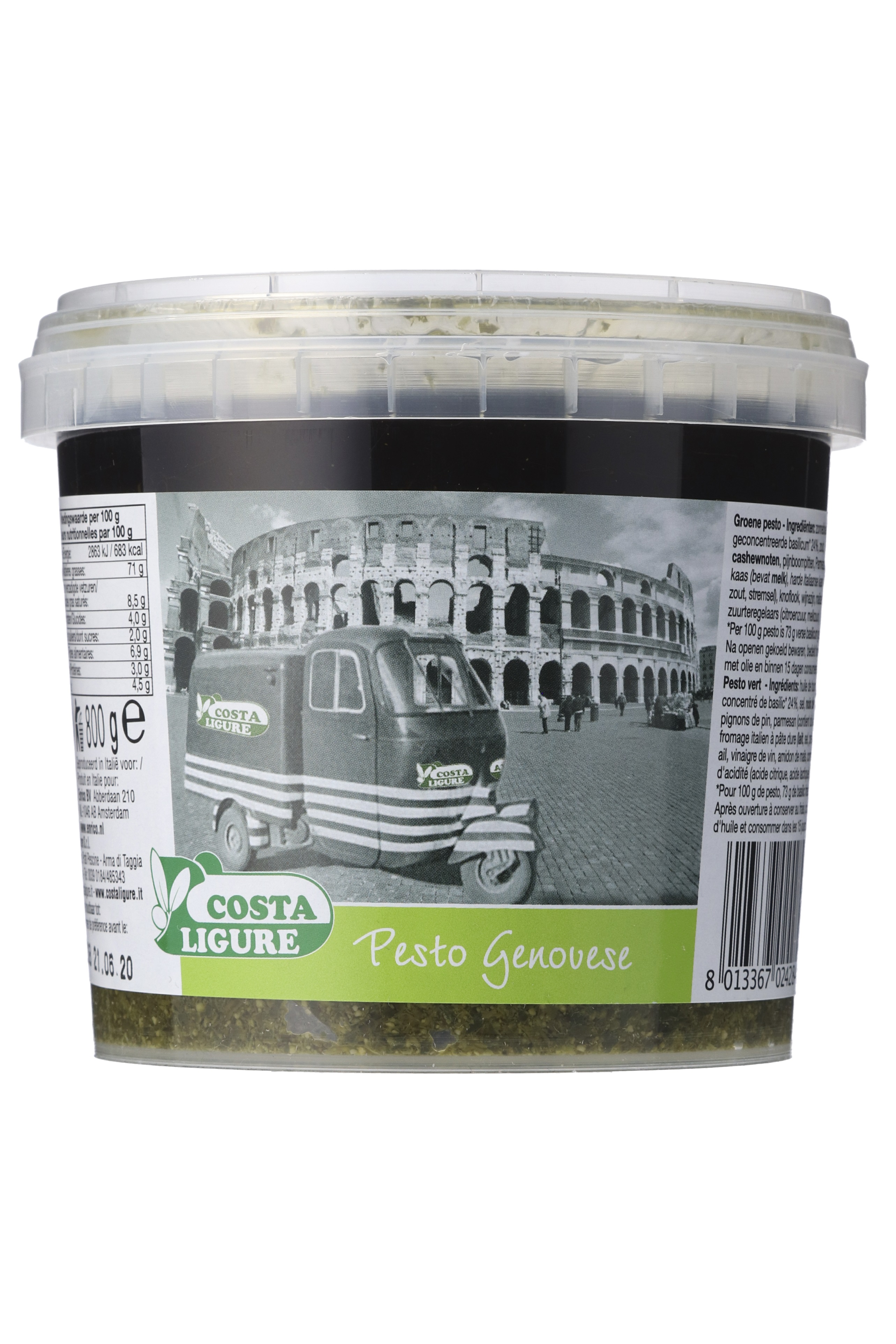 52896 Pesto groen genovese pot 1x800 gr