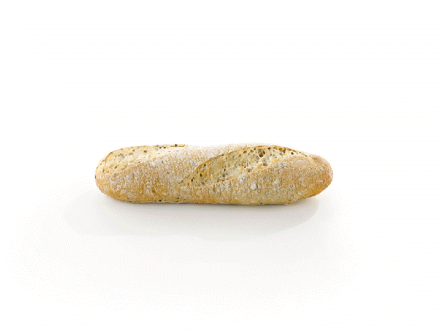 54244 Baguelino wit meergranen broodje (B667) 60x125 gram