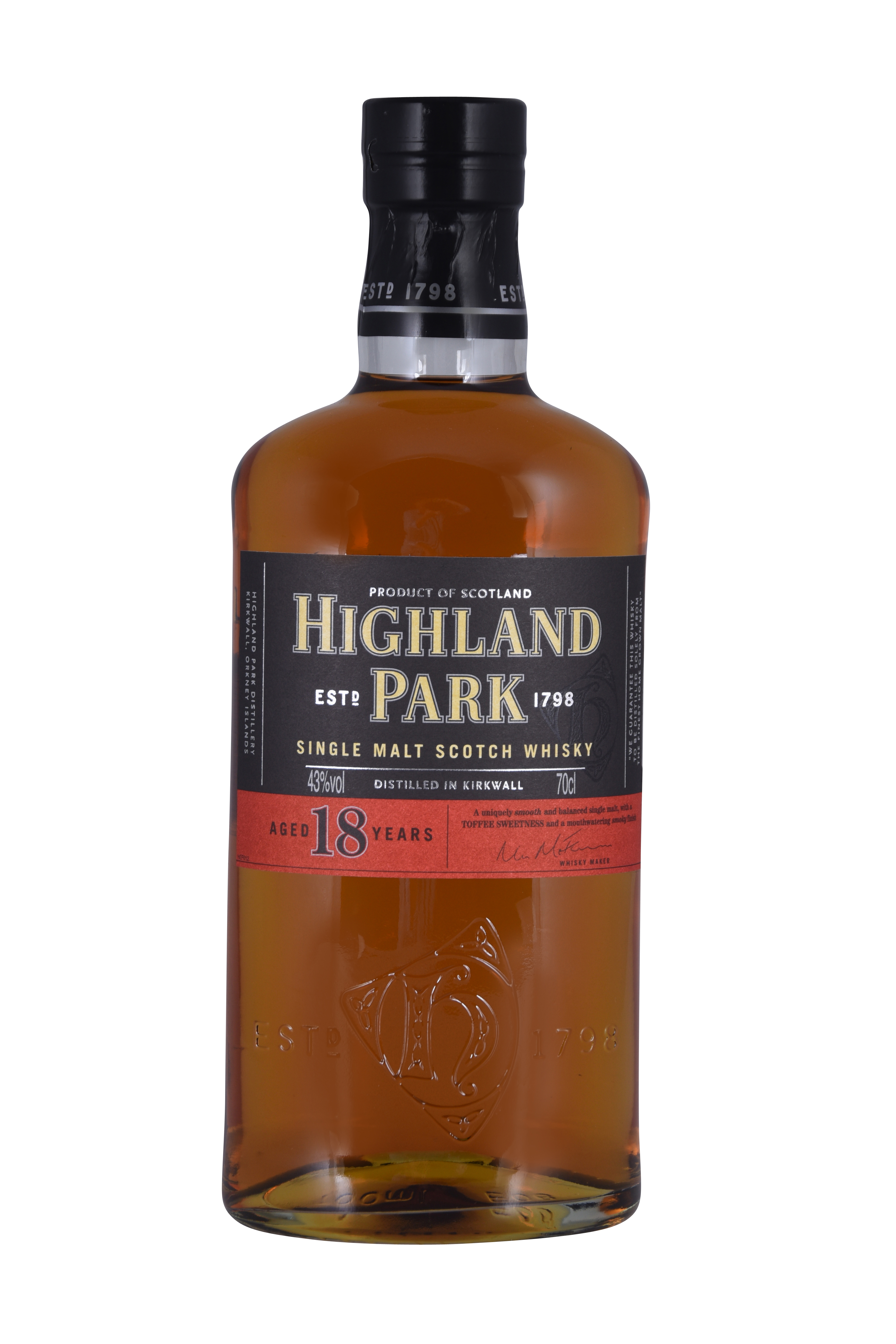 54592 Highland Park malt 18yo whiskey 70 cl