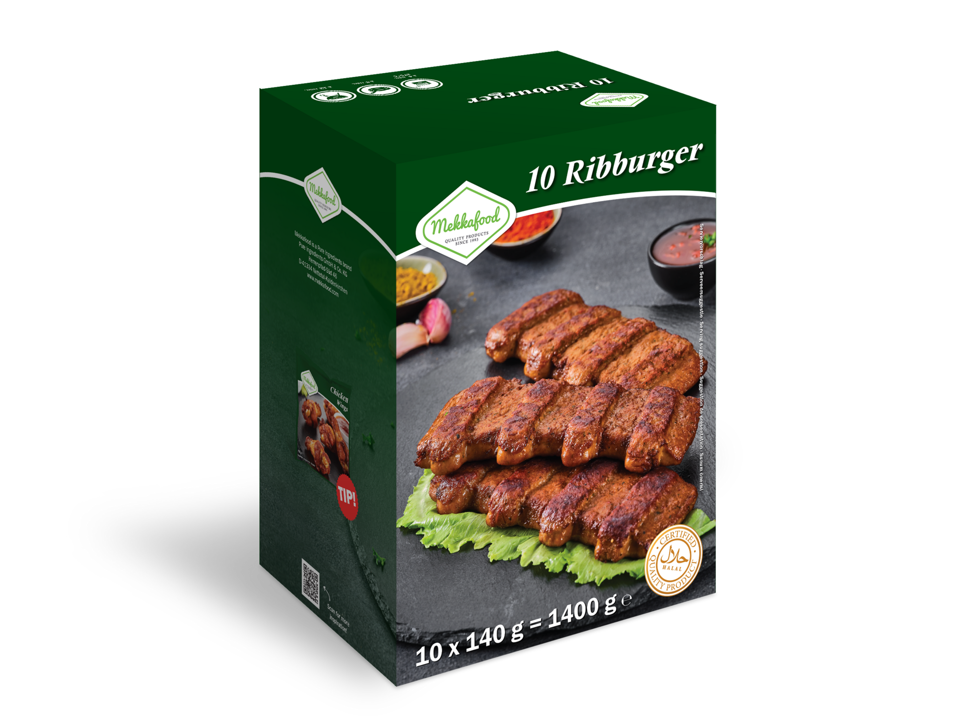 55026 Ribburger 10x140 gram