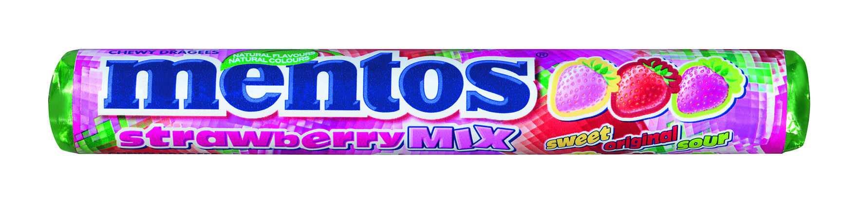 55110 Mentos strawberry mix 1x40 st