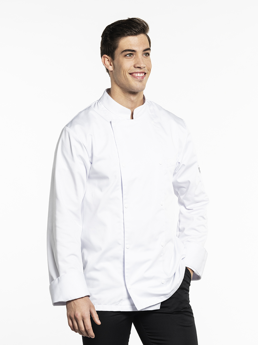 55516 Chef jacket roma white maat m