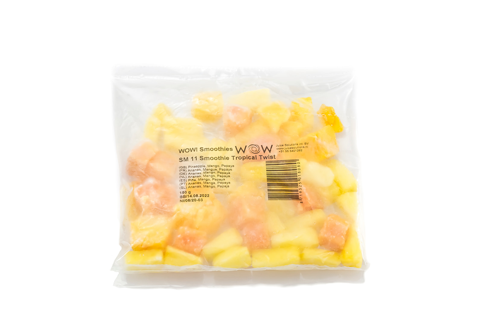 56082 Smoothie mango & papaya & ananas 33x150 gr