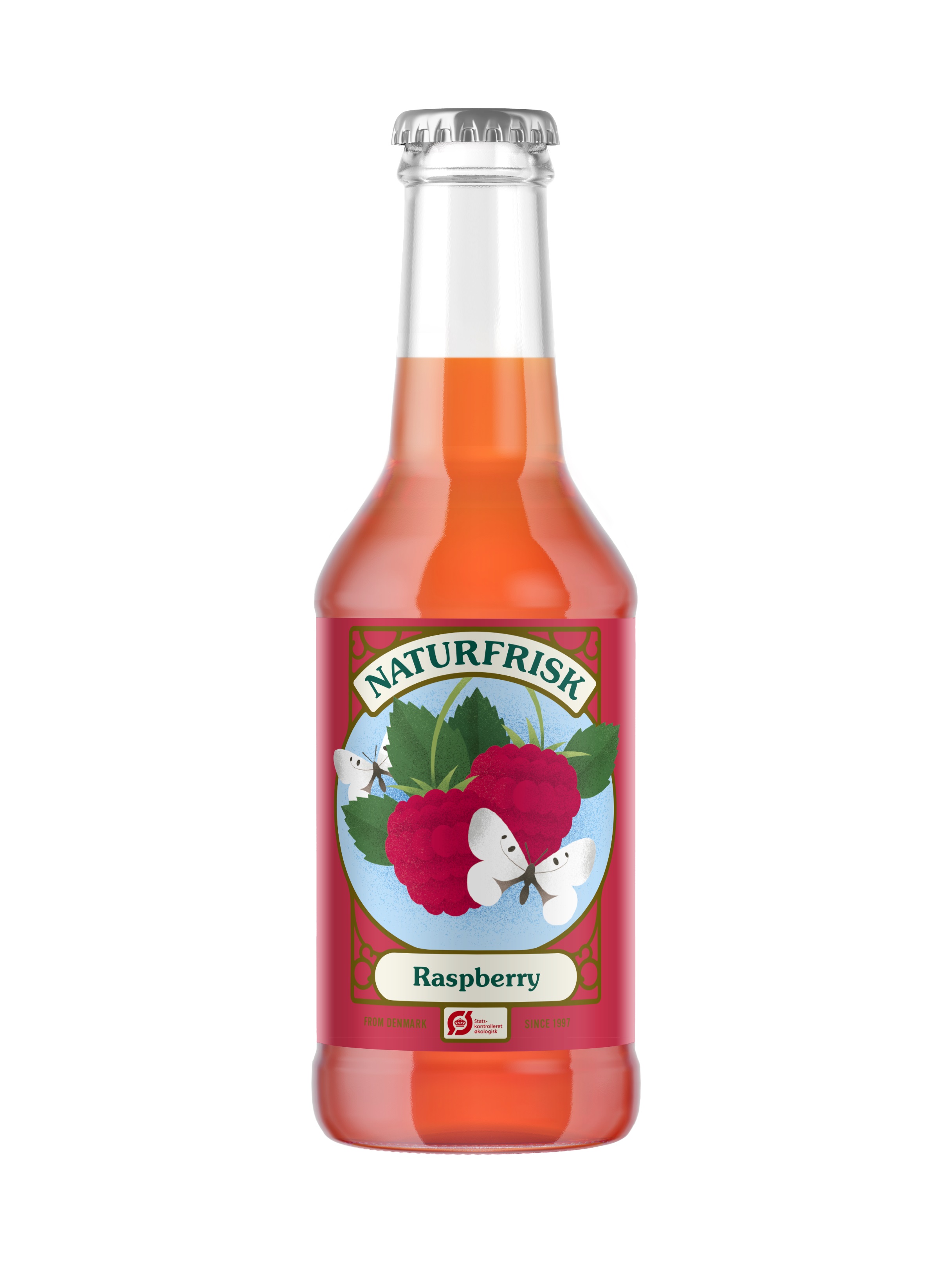 60304 Naturfrisk raspberry biologisch flesjes 12 x 250 ml