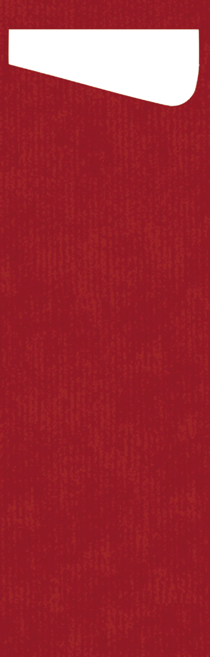 61757 Sacchetto slim rood servet wit 4x60 st