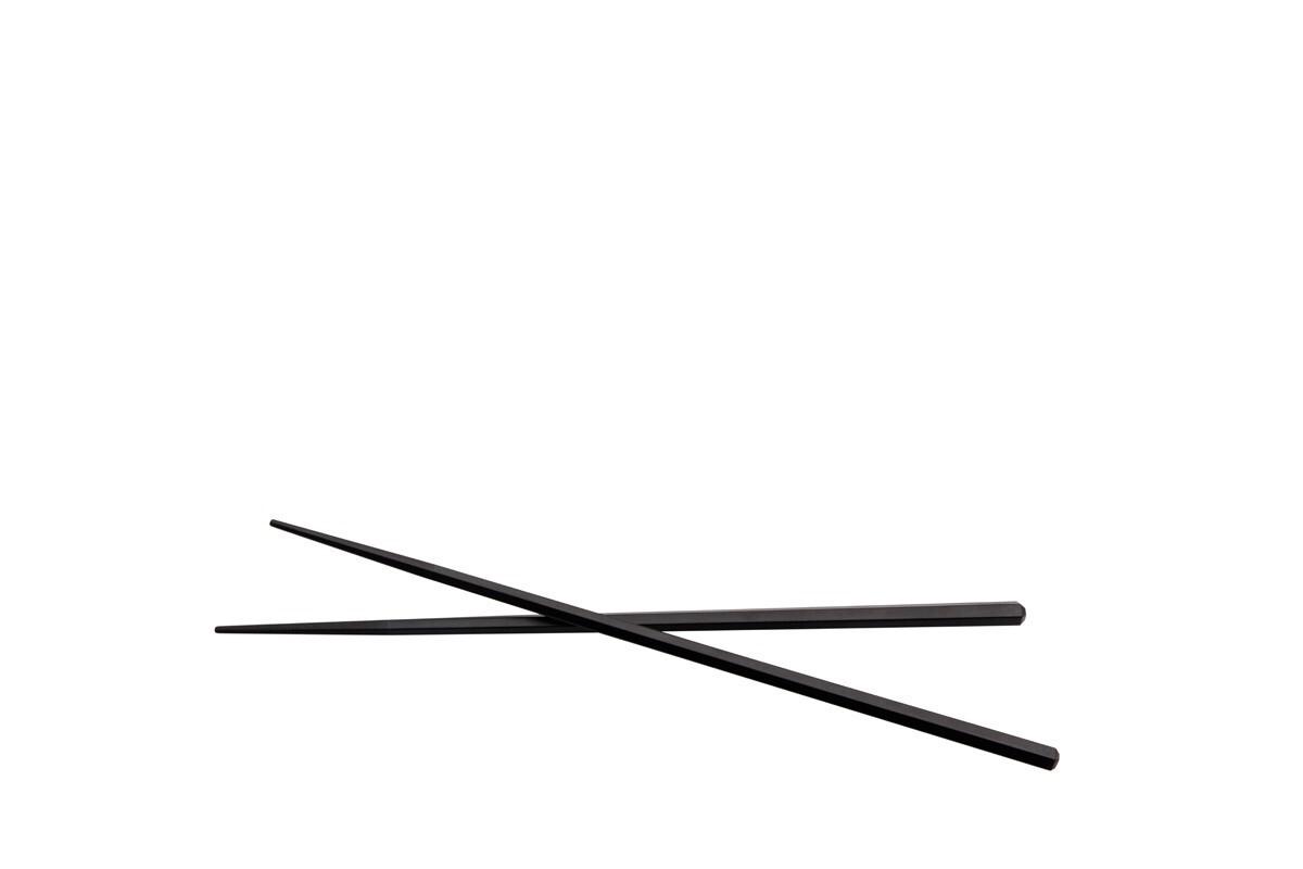 63066 Chopstick zwart 24cm. 1x10 st