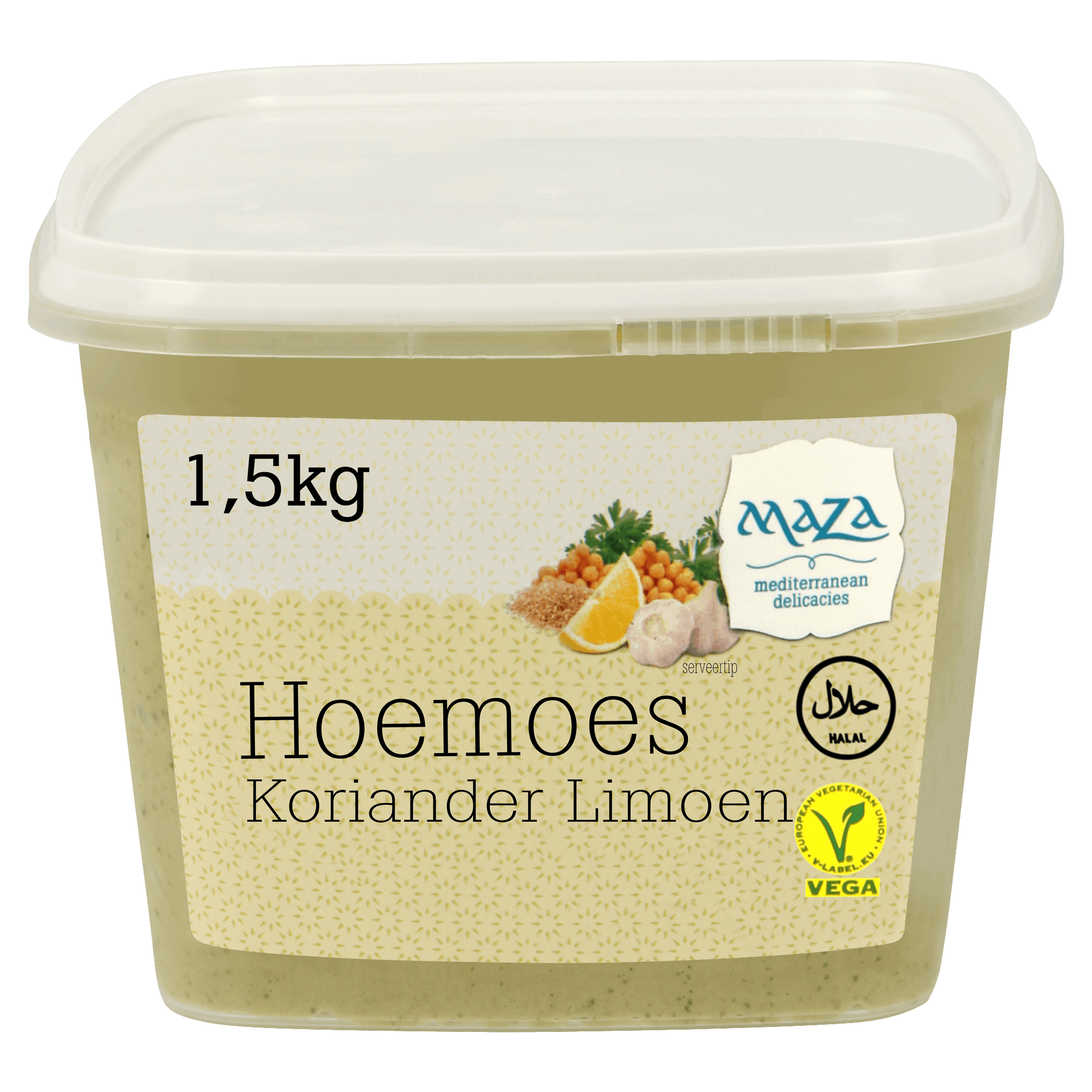 64425 Hoemoes met koriander & lemon 1x1,50 kg