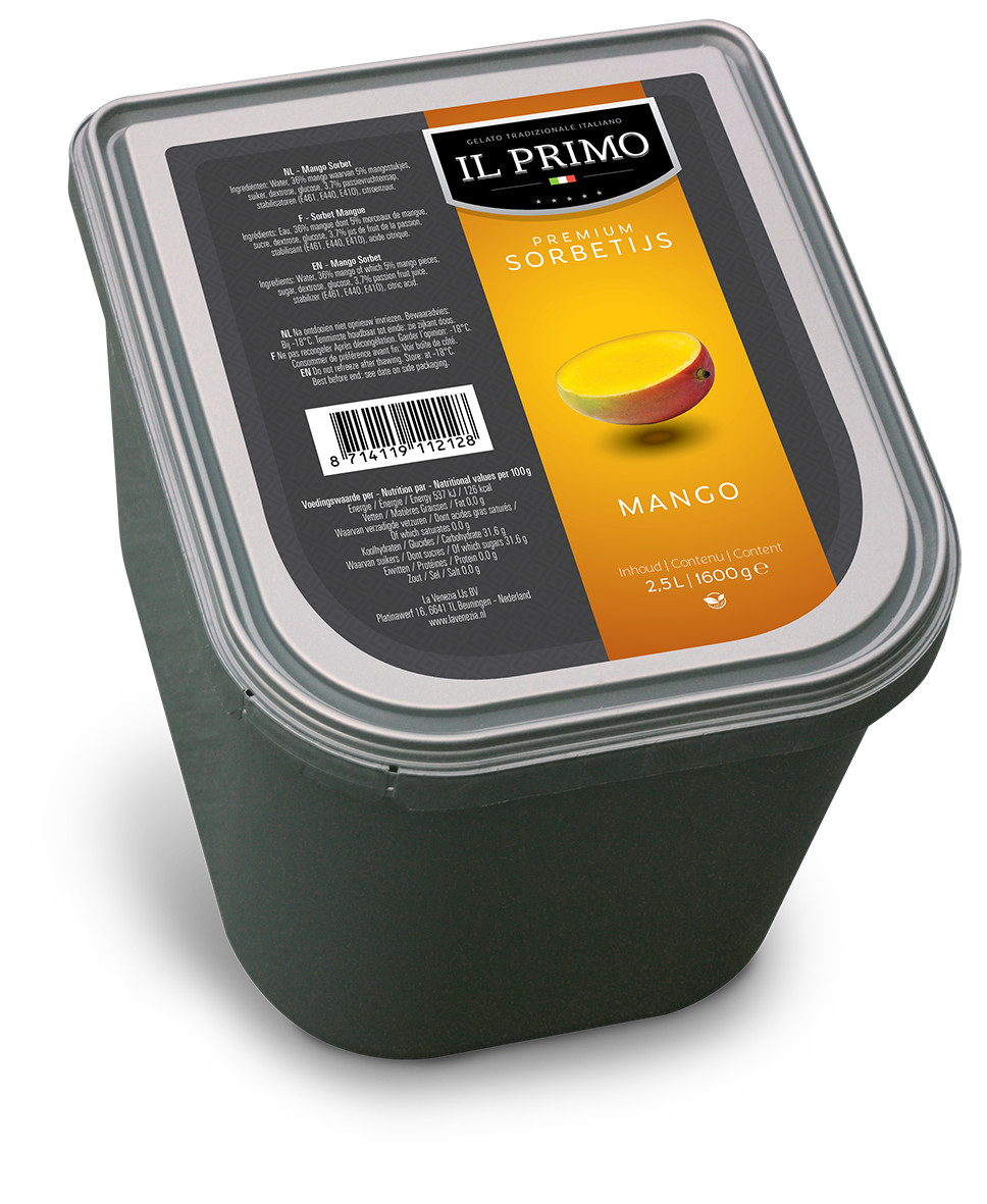64916 Premium mango sorbetijs 2x2,50 ltr