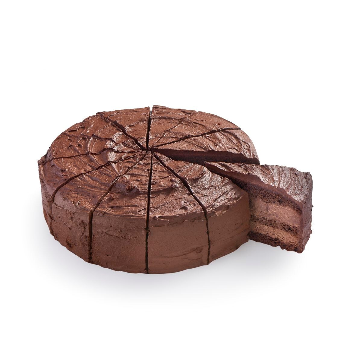 67124 Chocolade fudgetaart (78550) 1 x 1500 gram