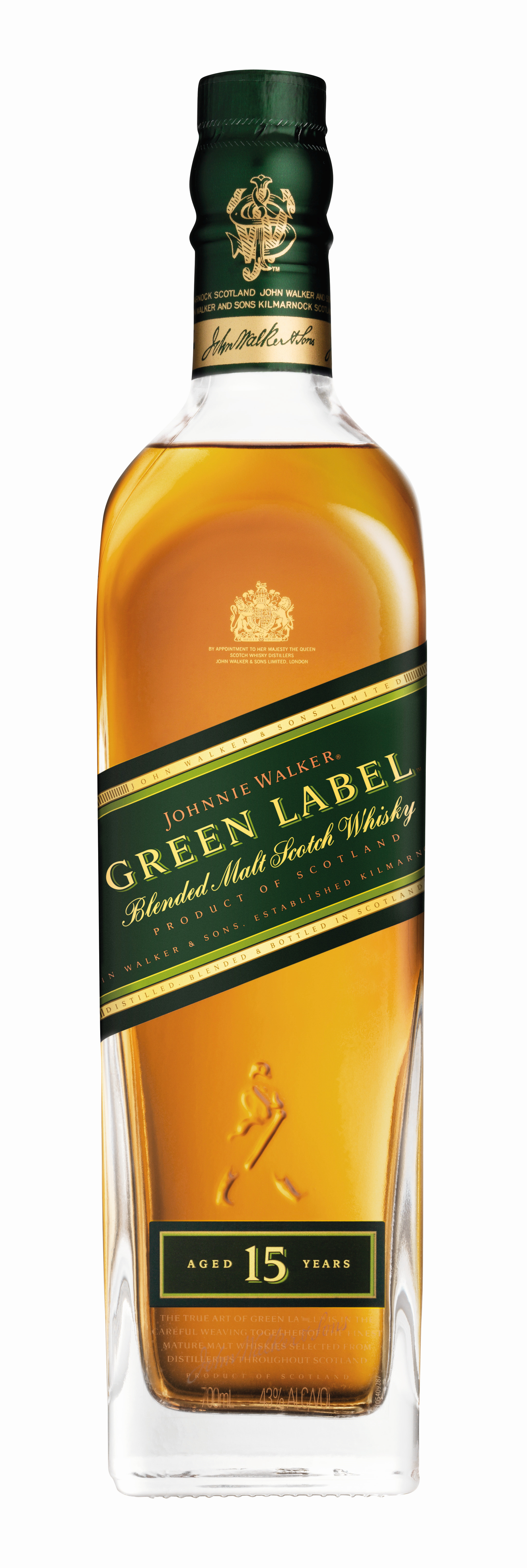 67273 Johnnie Walker  whisky green label 1x70 cl