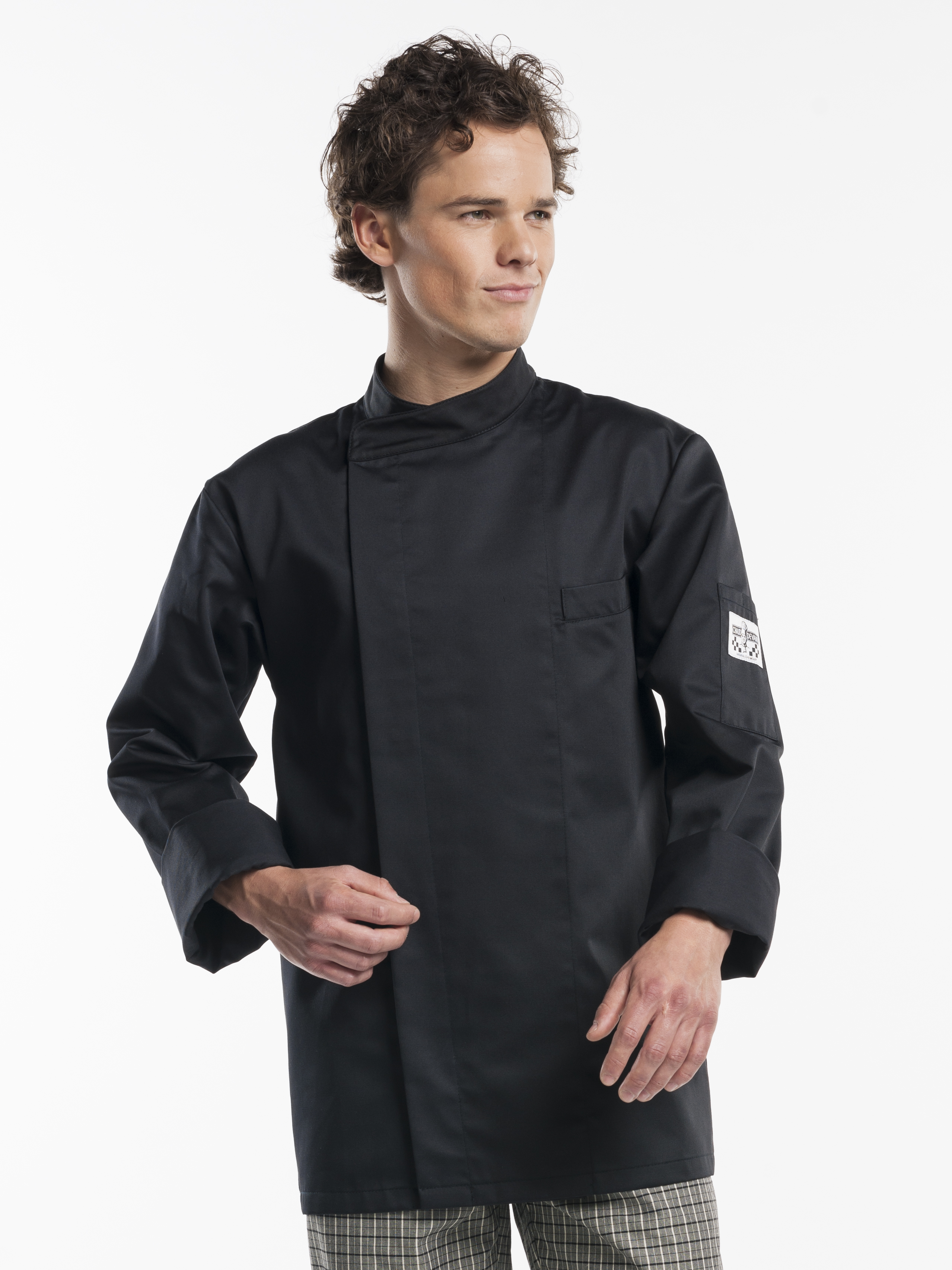 67294 Chef jacket bacio zwart maat xxl