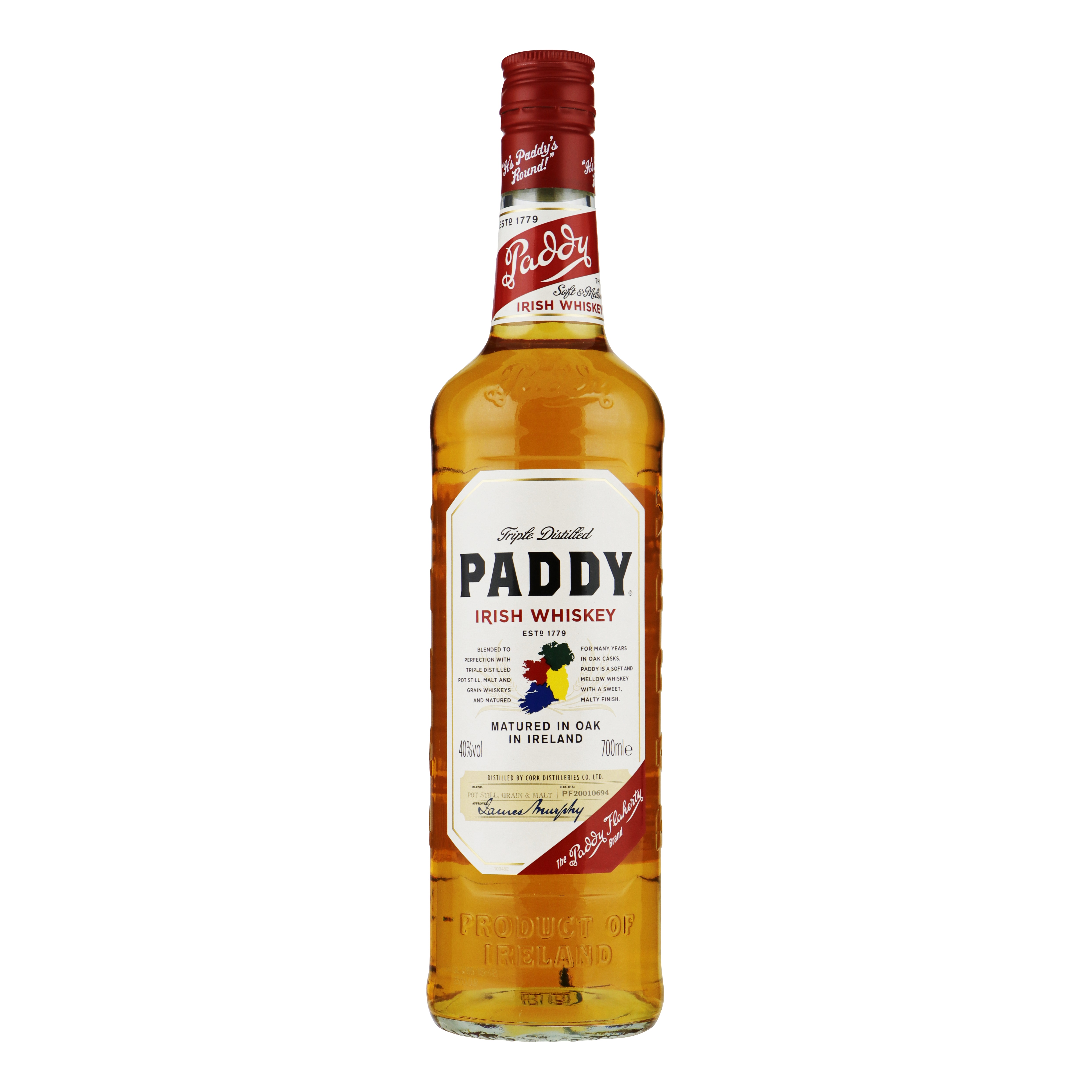 67555 Paddy old Irish whisky 1x0,70 ltr