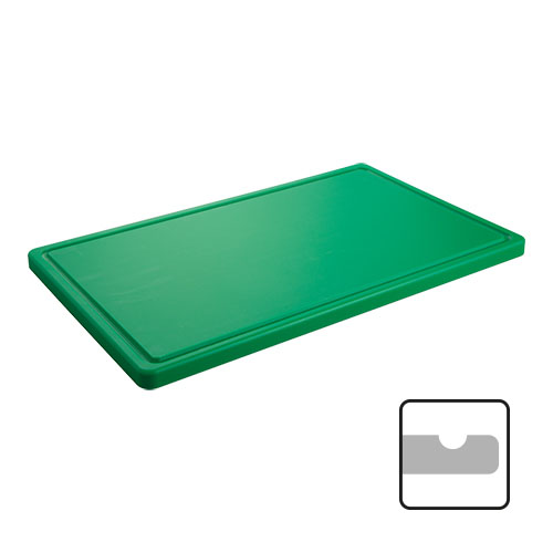 69426 Snijplank groen met geul 60x35 cm