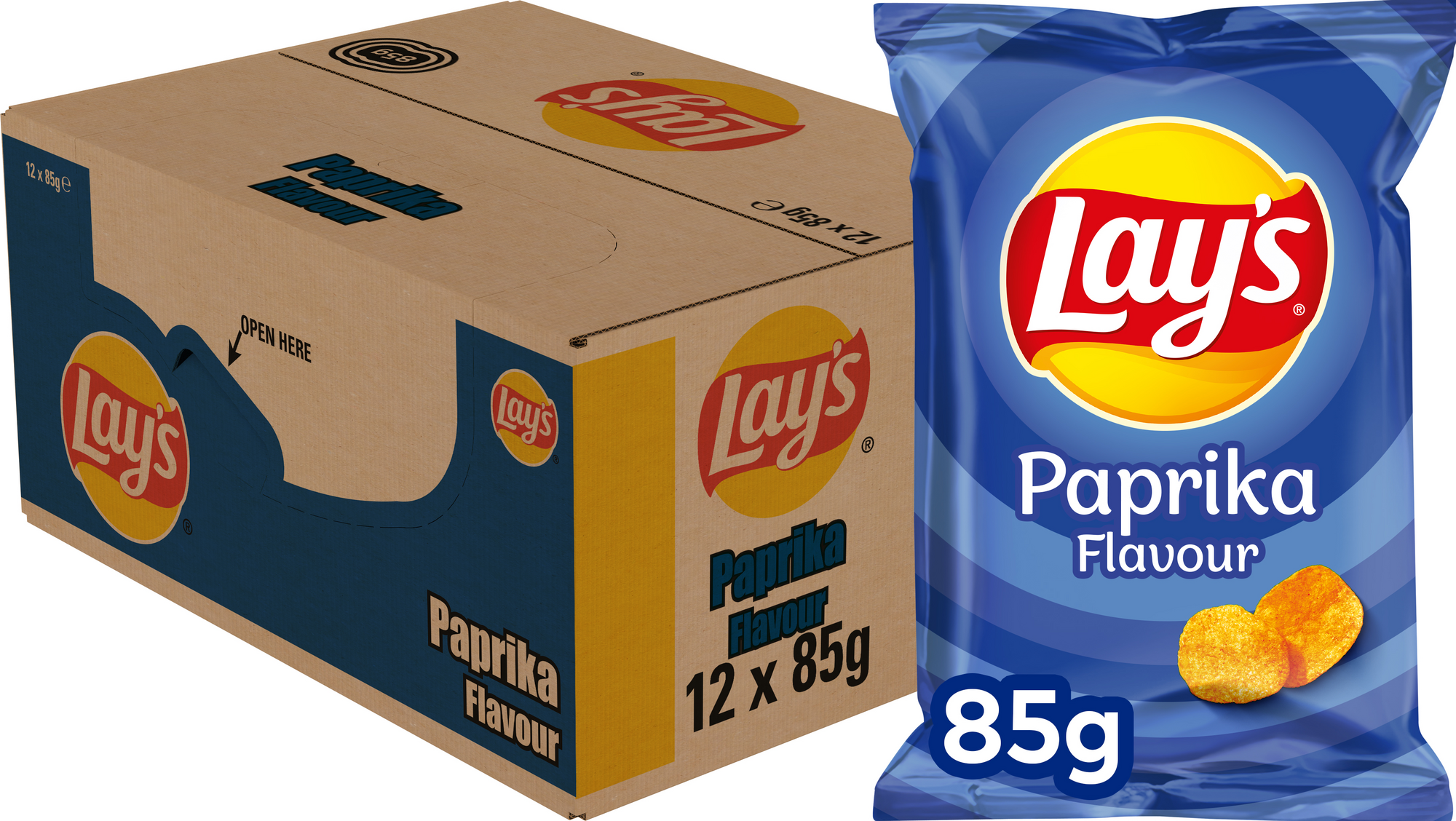 70021 Lay's chips paprika 12x85 gr