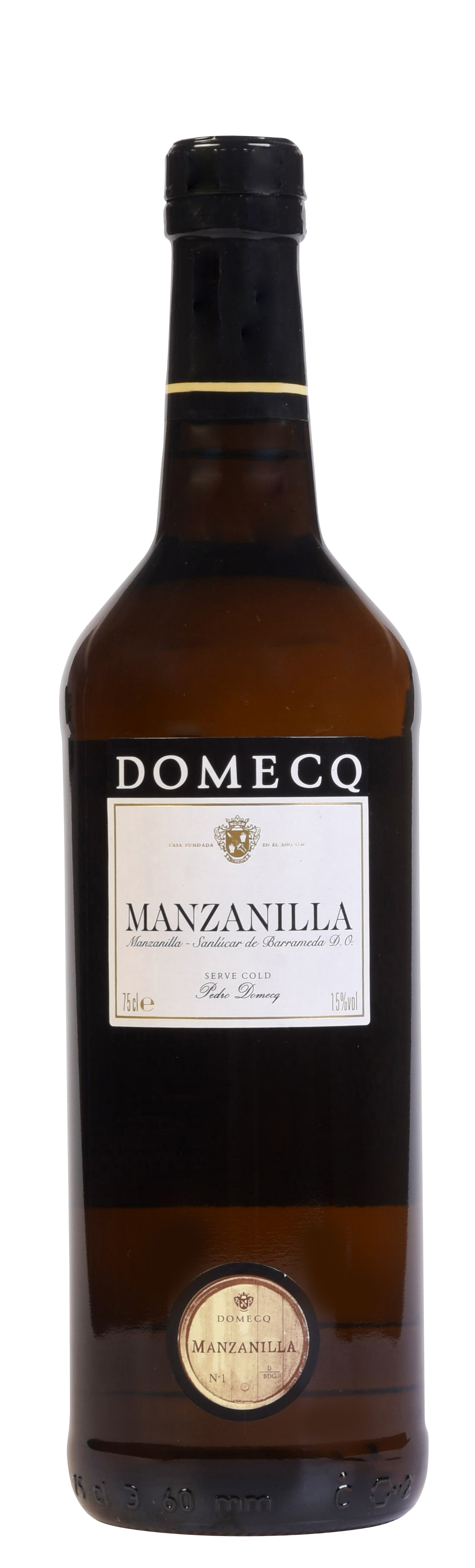 70196 Domecq manzanilla sherry 0,75 ltr