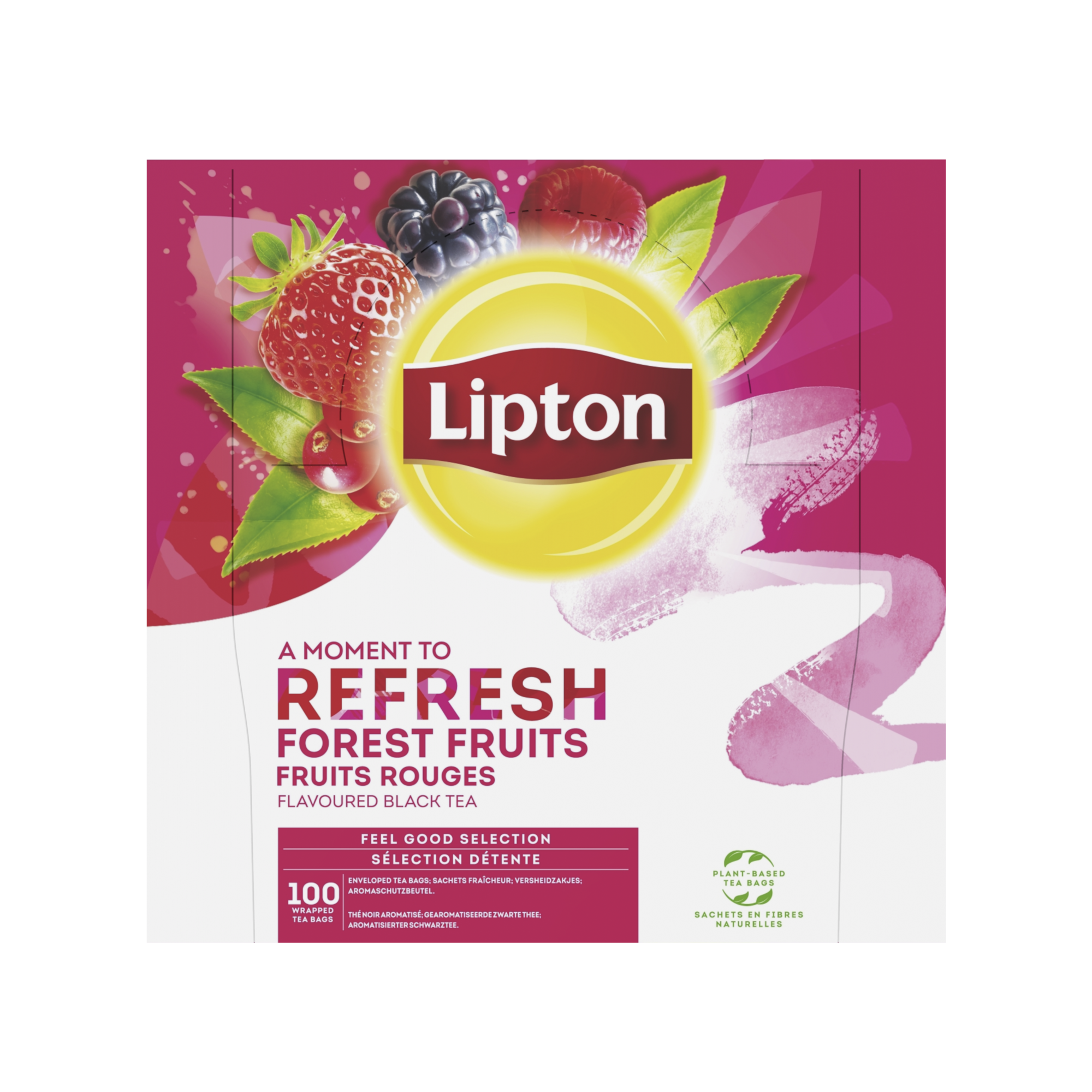 71025 Lipton feel good selection zwarte thee bosvruchten 100st