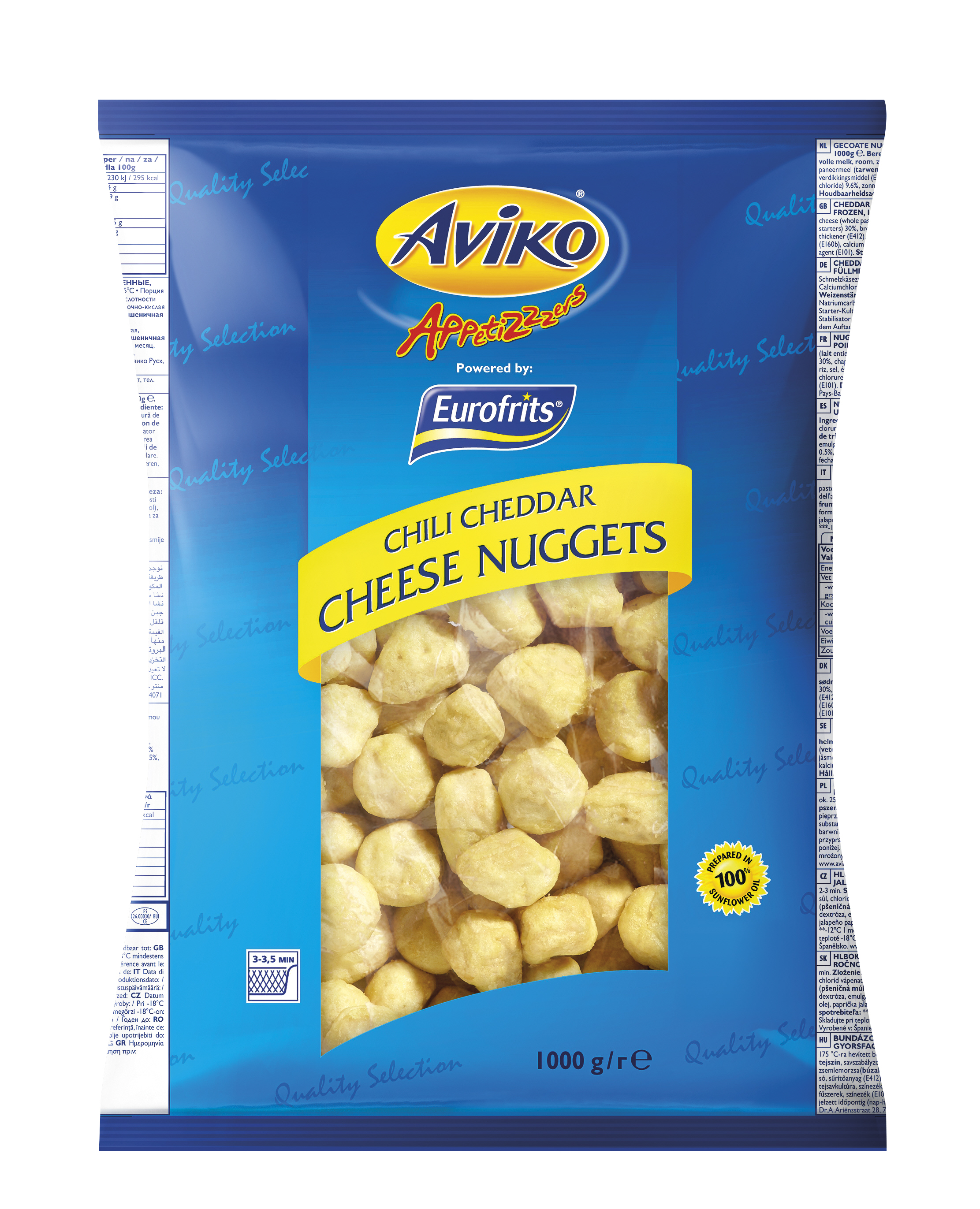 71421 Chilli cheddar cheese nuggets 5x1kg