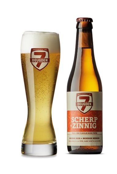 71829 Zeven deugden scherp + zinnig bier fles 24x33 cl